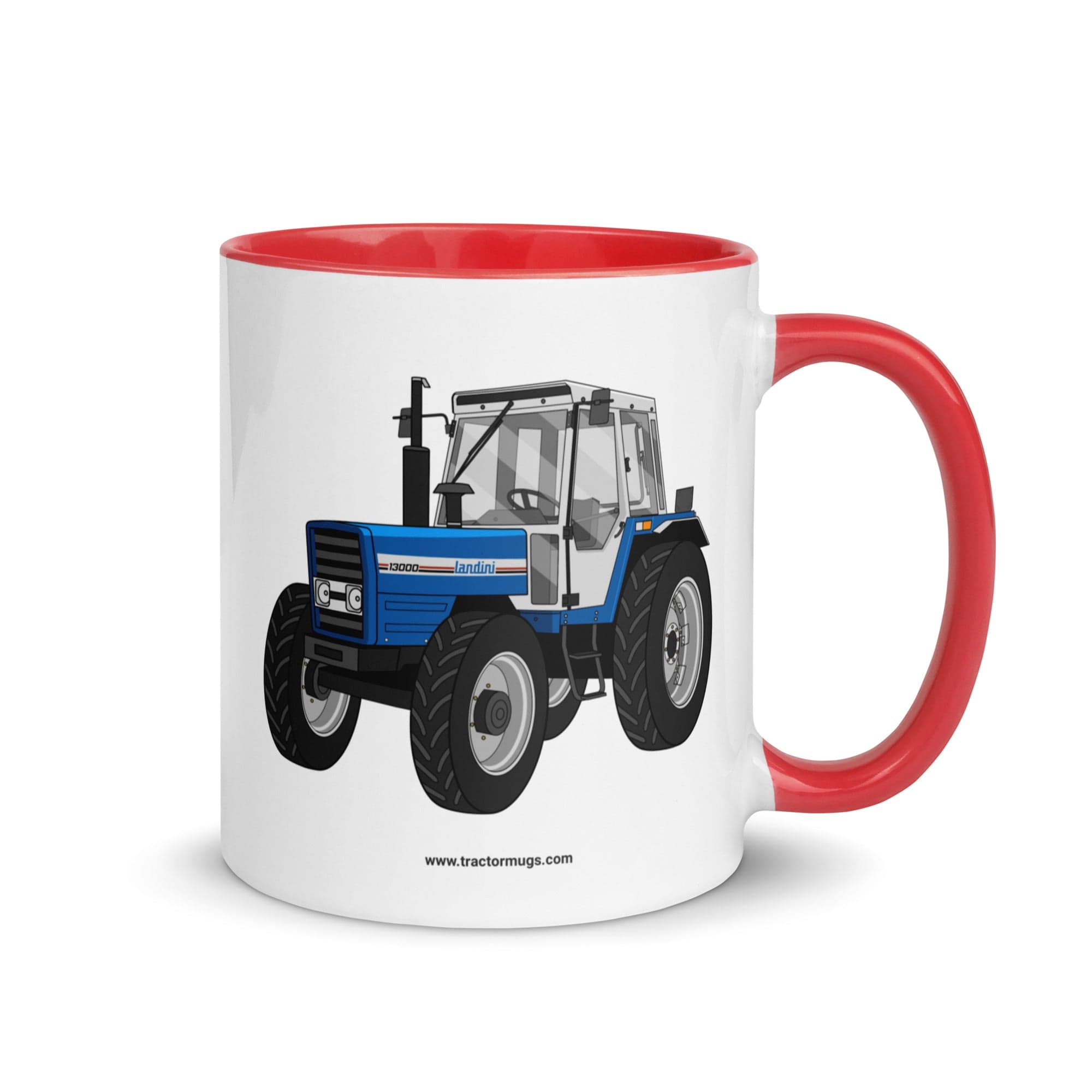 The Tractor Mugs Store Red Landini 13000 | Mug with Color Inside Quality Farmers Merch