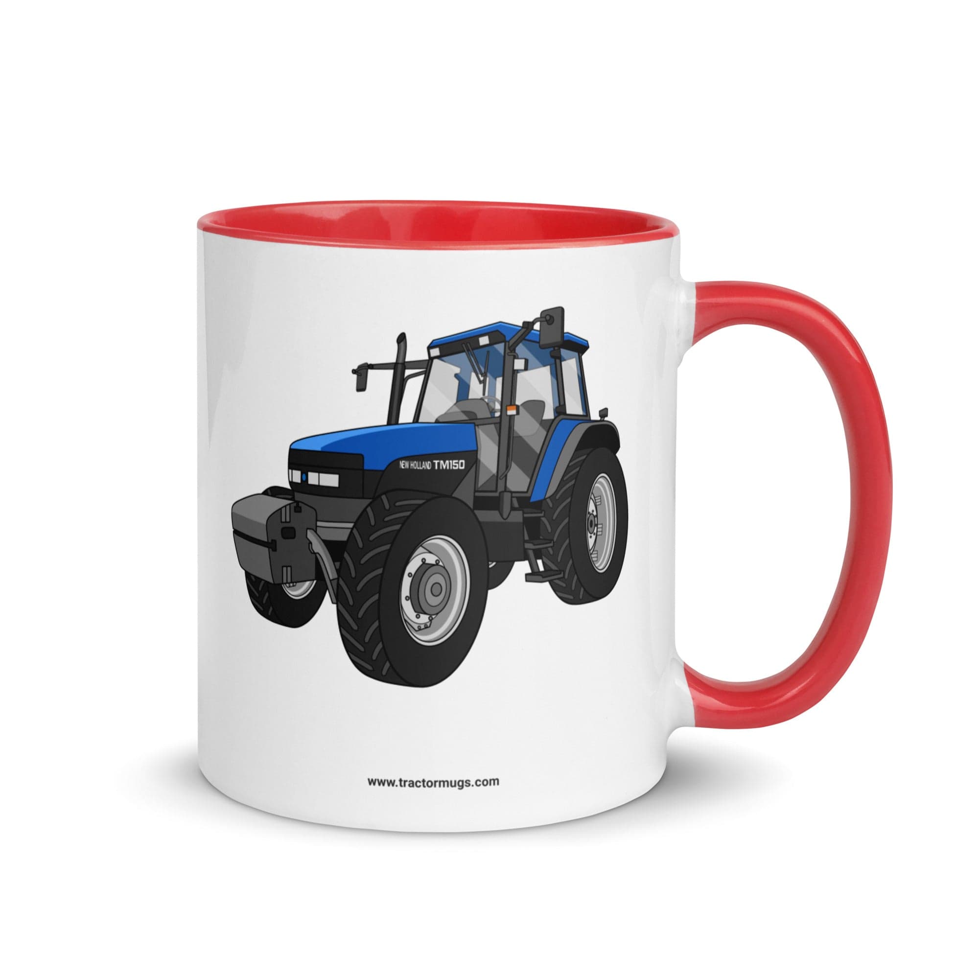 The Tractor Mugs Store Red New Holland TM 150 Super Steer | Mug with Color Inside Quality Farmers Merch
