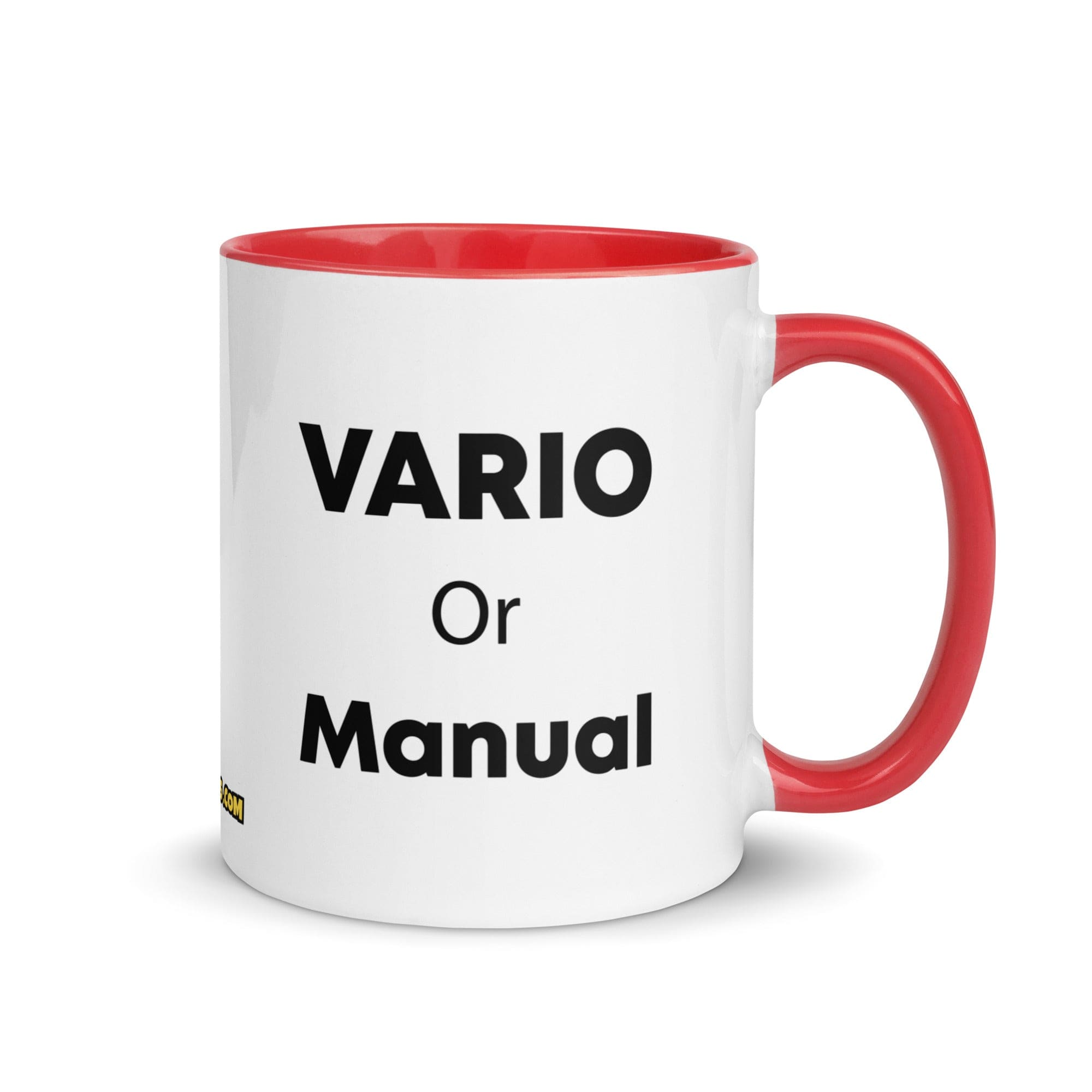 The Tractor Mugs Store Red Vario or Manual | Mug with Color Inside Quality Farmers Merch