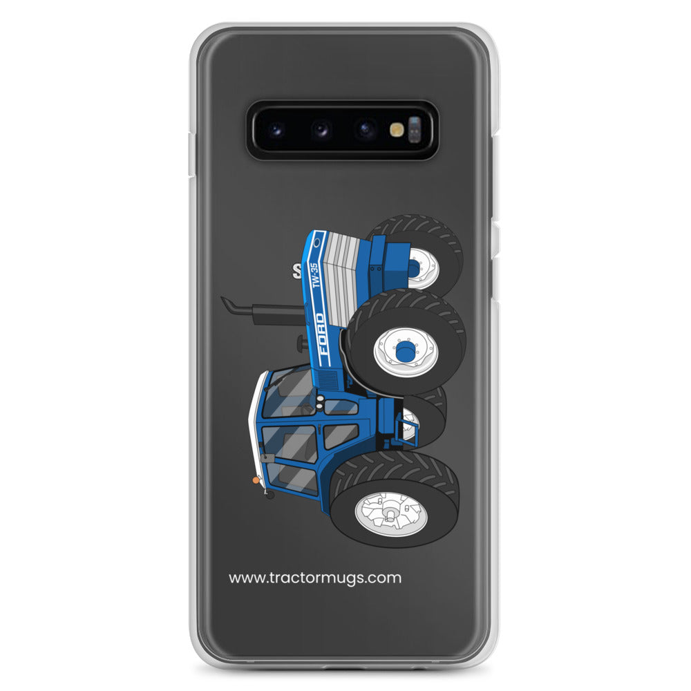 The Tractor Mugs Store Samsung Galaxy S10+ Ford TW 35 | Clear Case for Samsung® Quality Farmers Merch