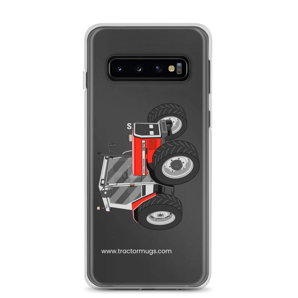 The Tractor Mugs Store Samsung Galaxy S10 Massey Ferguson 3075 | Clear Case for Samsung® Quality Farmers Merch