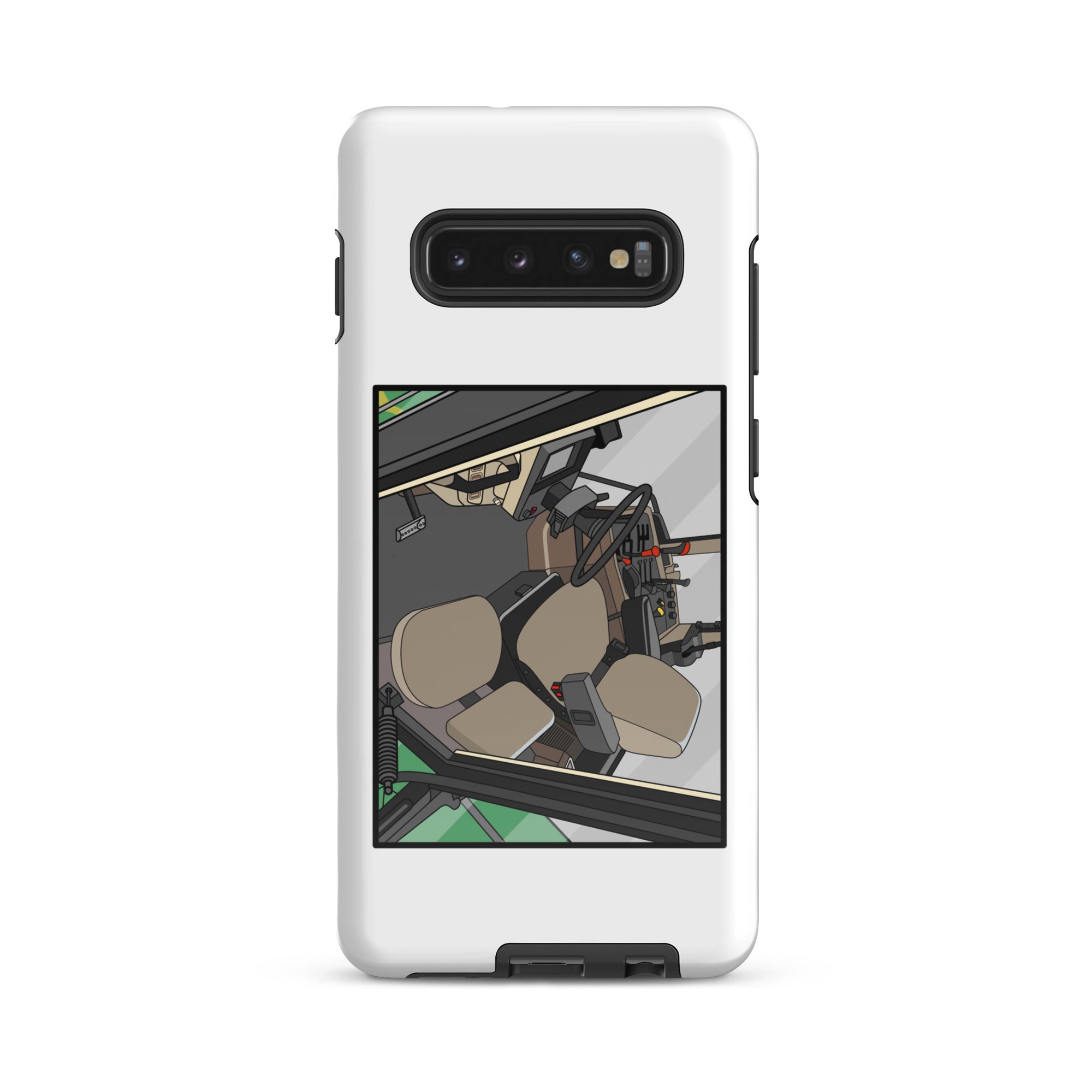The Tractor Mugs Store Samsung Galaxy S10 Plus John Deere 7810 Cabin | Tough case for Samsung® Quality Farmers Merch