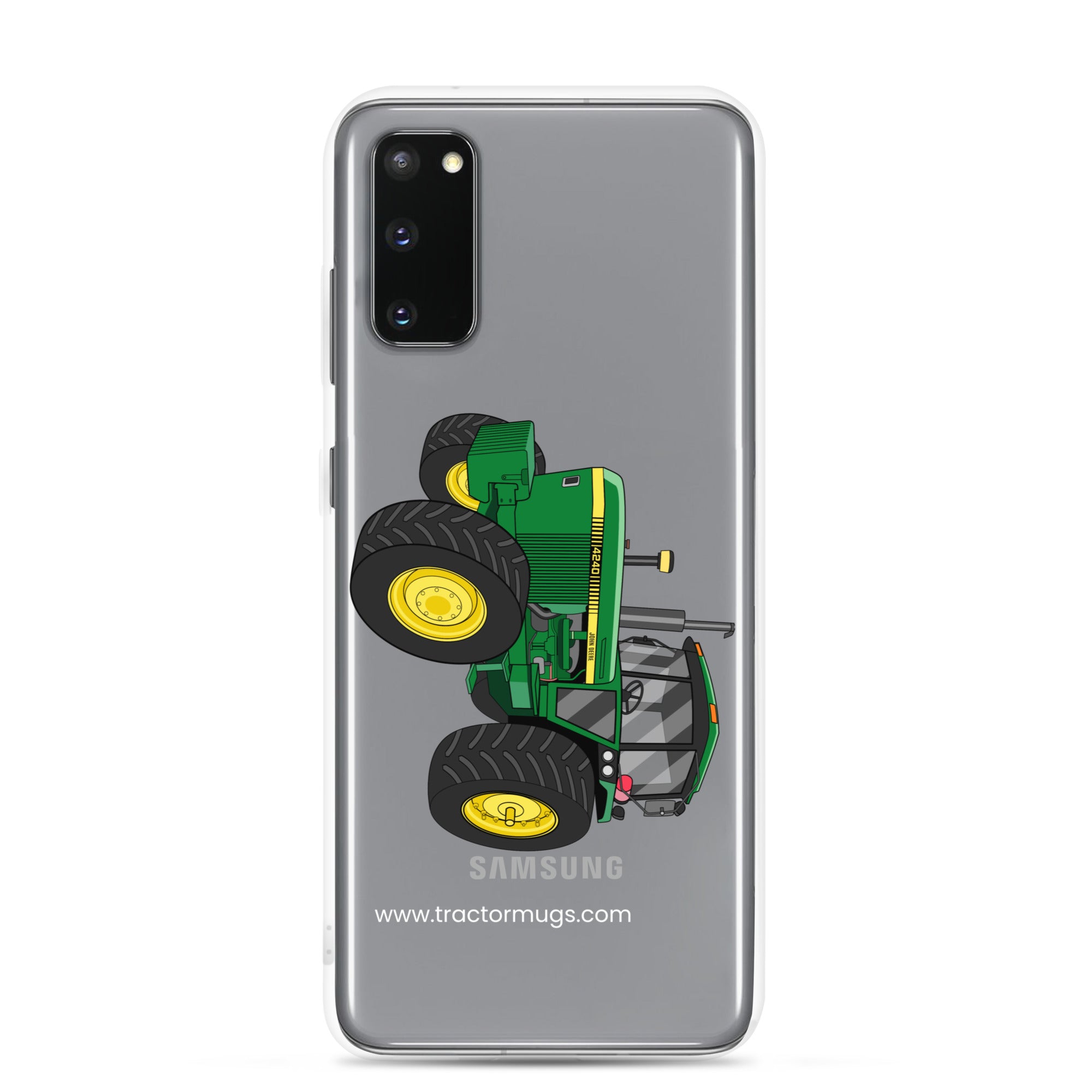 The Tractor Mugs Store Samsung Galaxy S20 John Deere 4240 | Clear Case for Samsung® Quality Farmers Merch