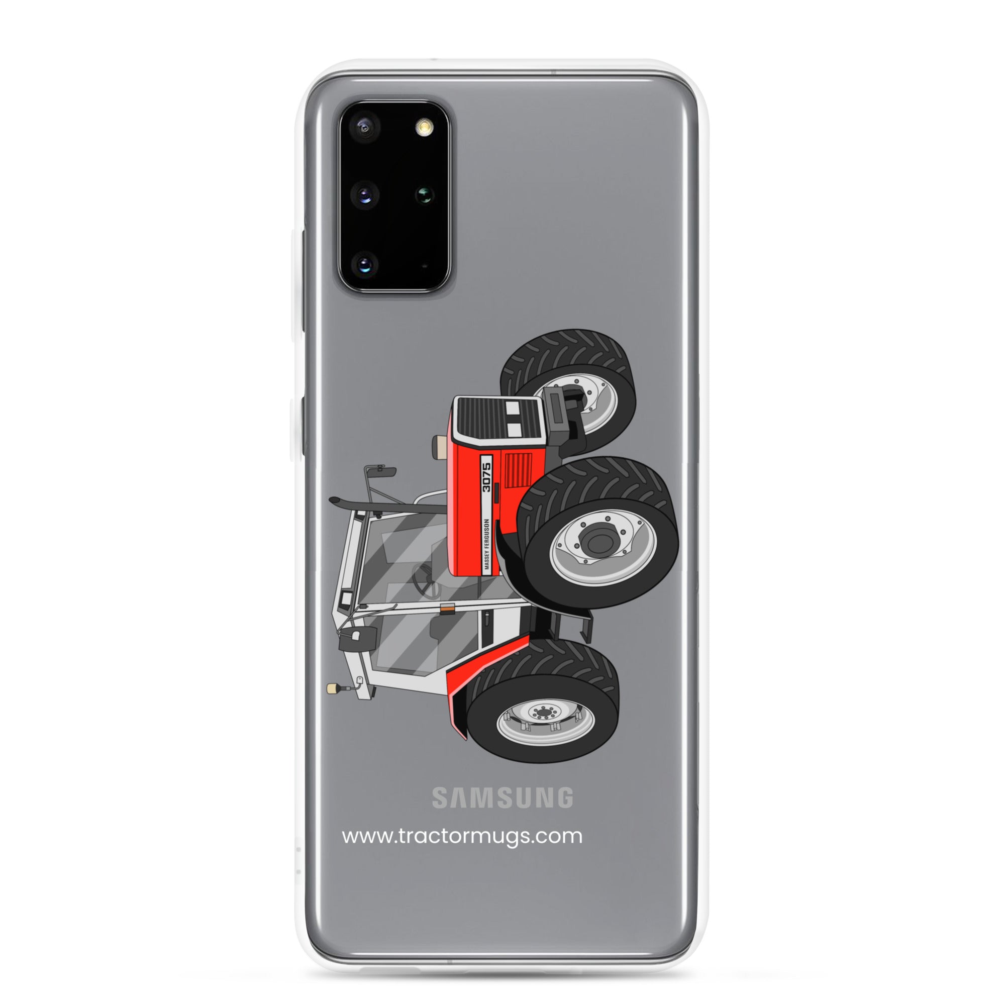 The Tractor Mugs Store Samsung Galaxy S20 Plus Massey Ferguson 3075 | Clear Case for Samsung® Quality Farmers Merch
