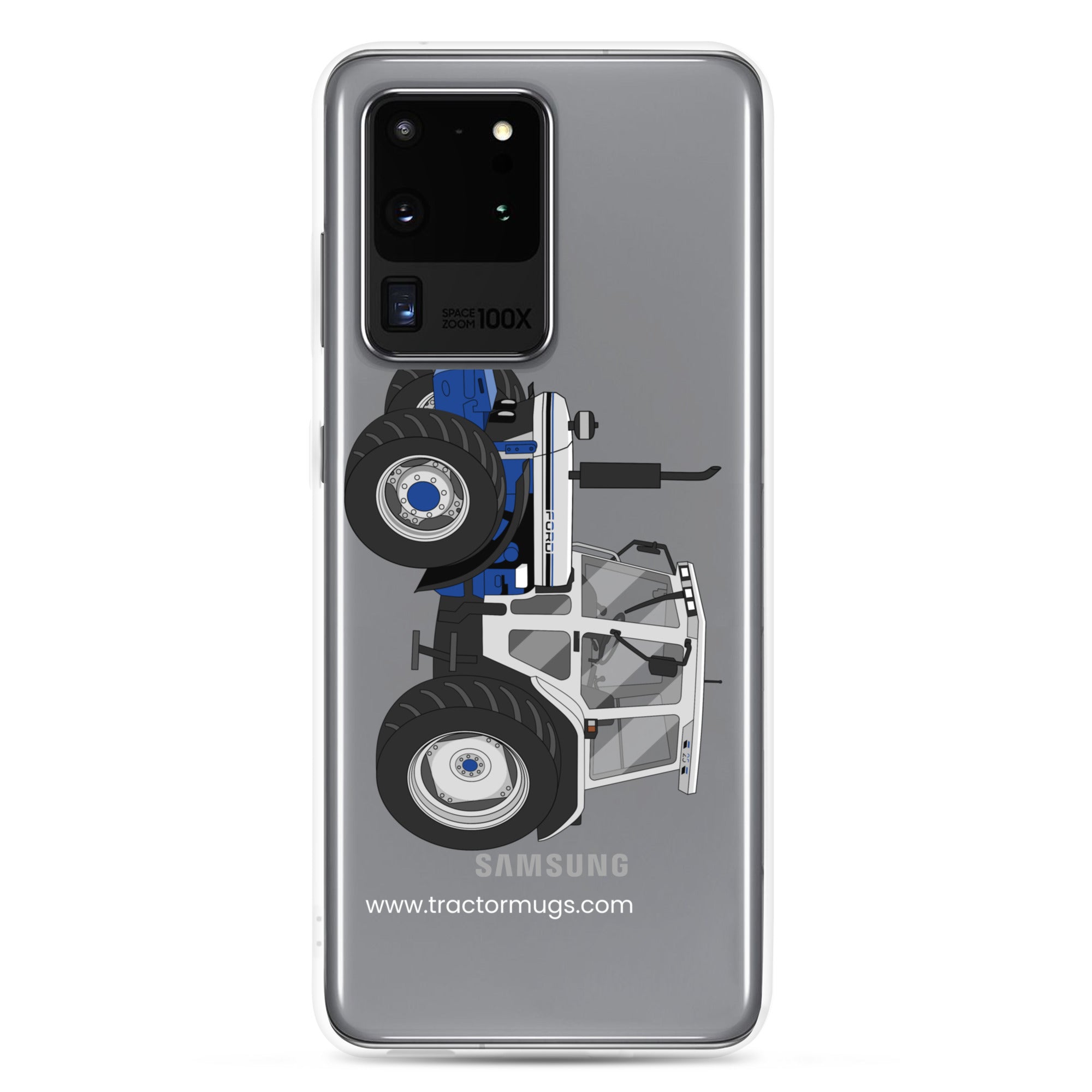 The Tractor Mugs Store Samsung Galaxy S20 Ultra Jubilee Edition Silver Tractor | Clear Case for Samsung® Quality Farmers Merch