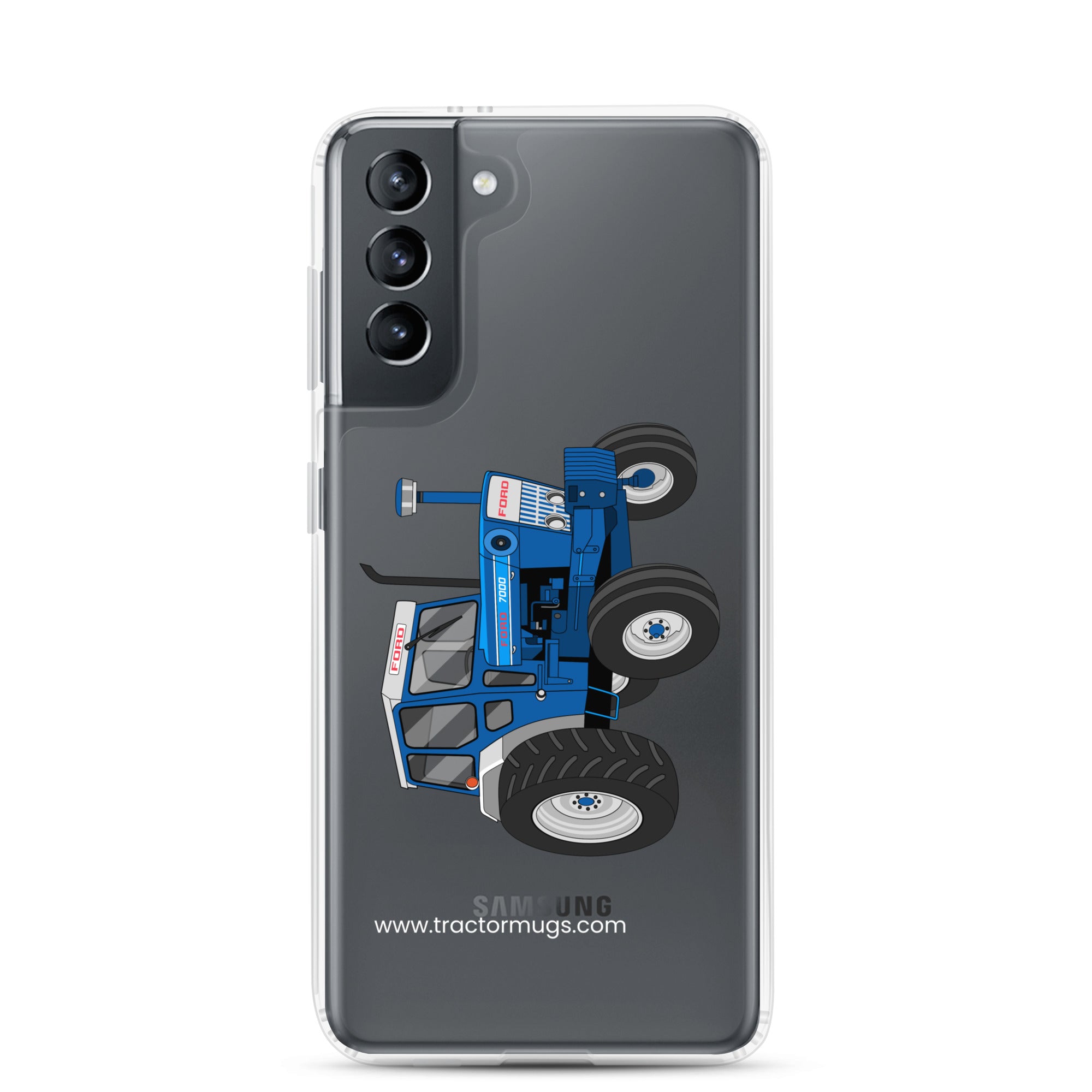 The Tractor Mugs Store Samsung Galaxy S21 Ford 7000 | Clear Case for Samsung® Quality Farmers Merch