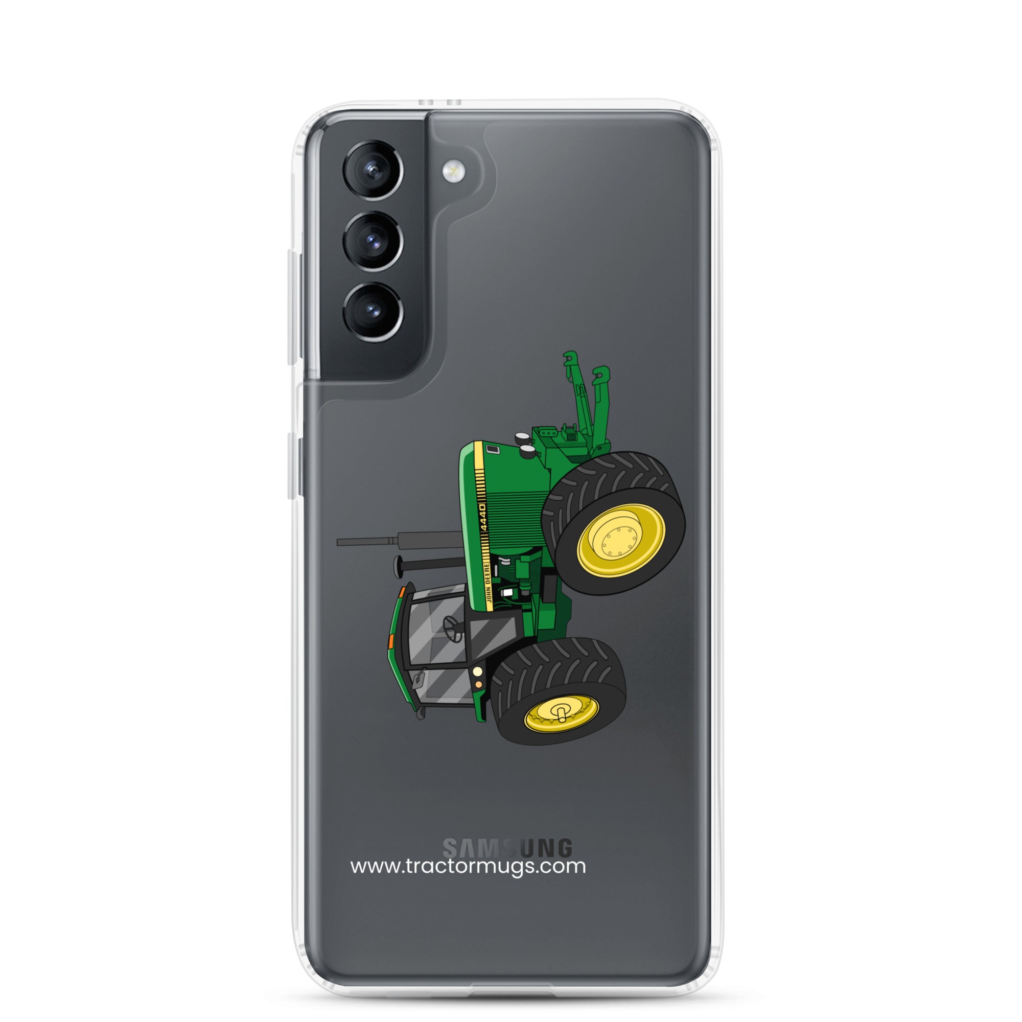 The Tractor Mugs Store Samsung Galaxy S21 John Deere 4440 4WD | Clear Case for Samsung® Quality Farmers Merch