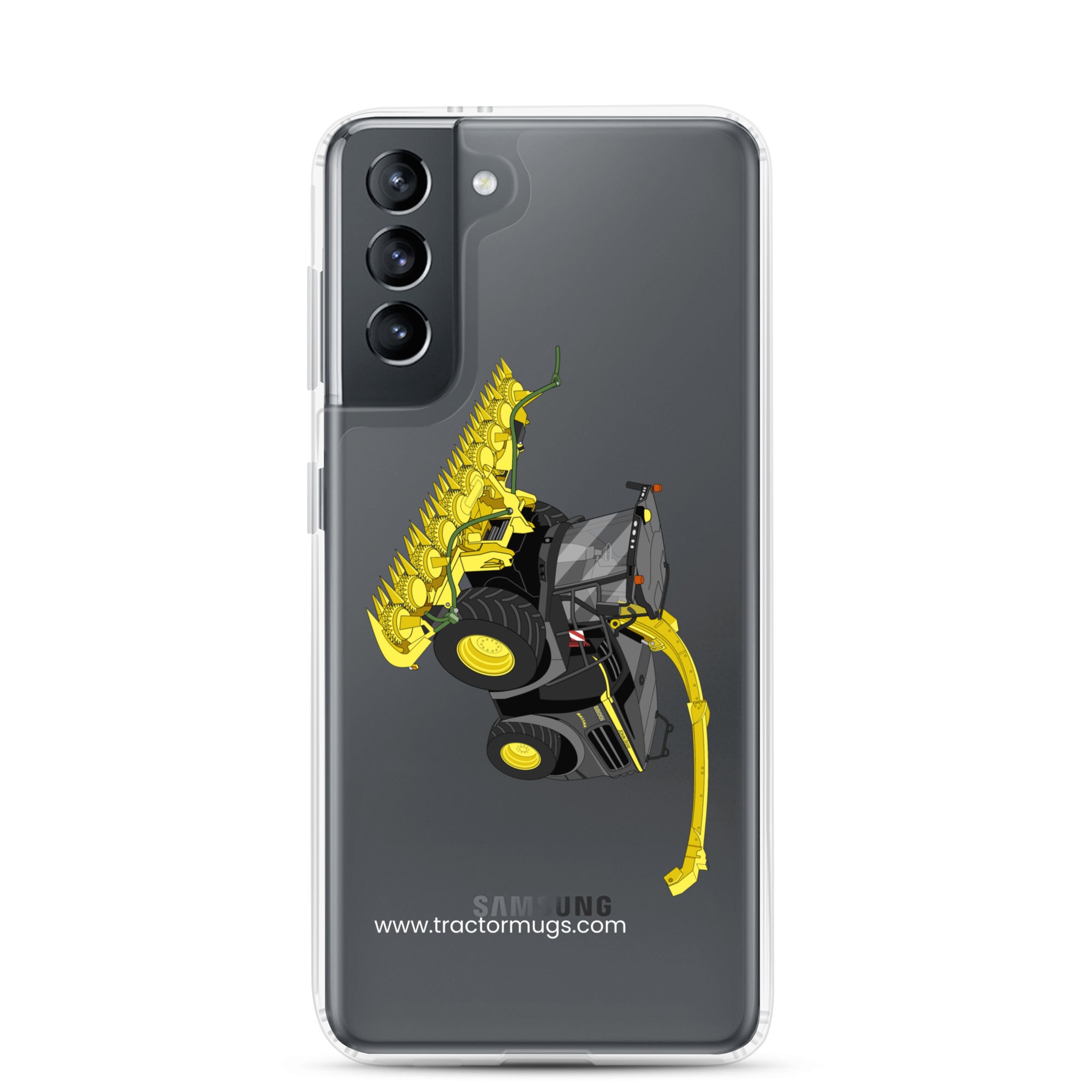 The Tractor Mugs Store Samsung Galaxy S21 John Deere 8800 Black Beauty Silage Harvester | Clear Case for Samsung® Quality Farmers Merch