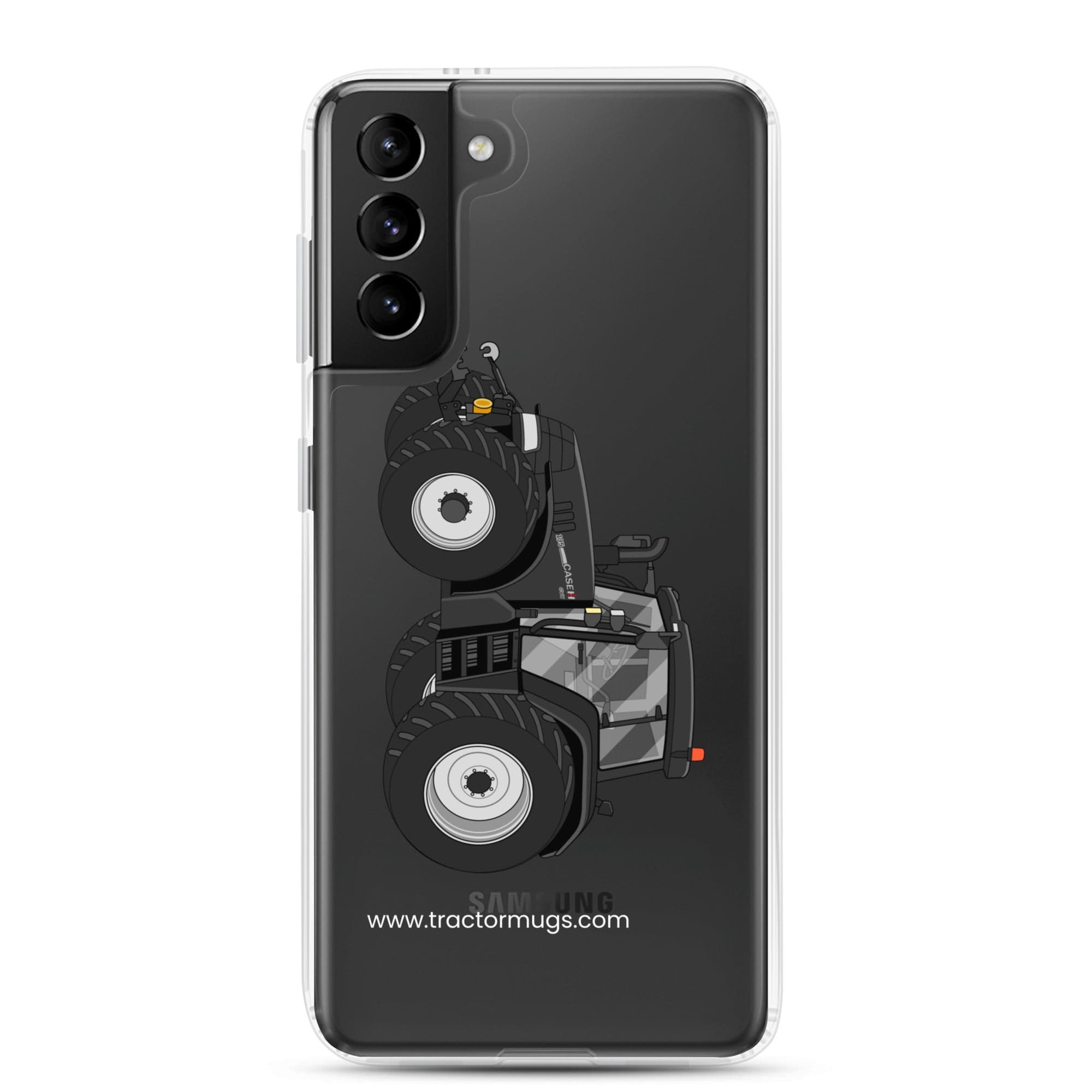 The Tractor Mugs Store Samsung Galaxy S21 Plus Case IH 195 CVX Black | Clear Case for Samsung® Quality Farmers Merch