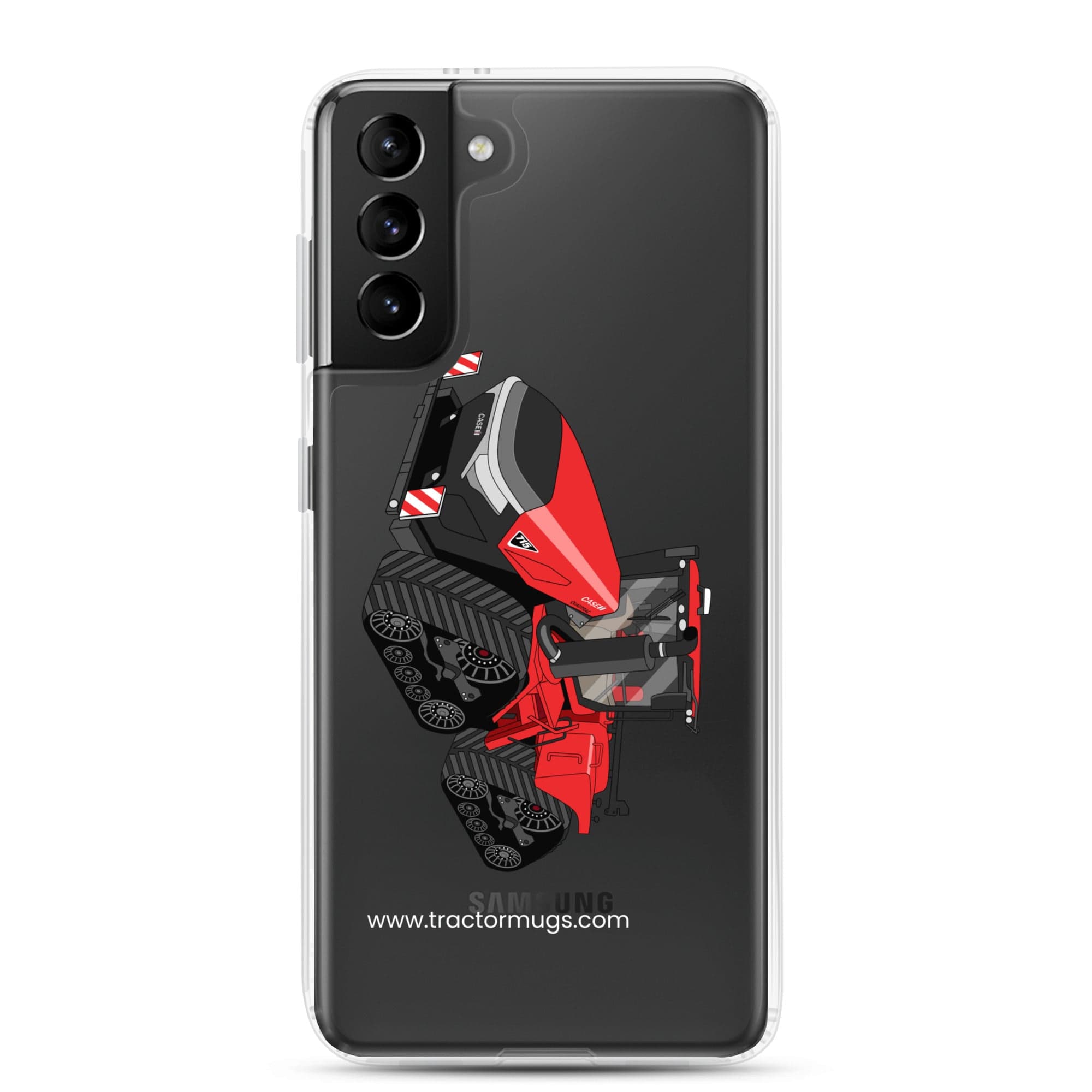 The Tractor Mugs Store Samsung Galaxy S21 Plus Case IH Quadtrac 715 | Clear Case for Samsung® Quality Farmers Merch