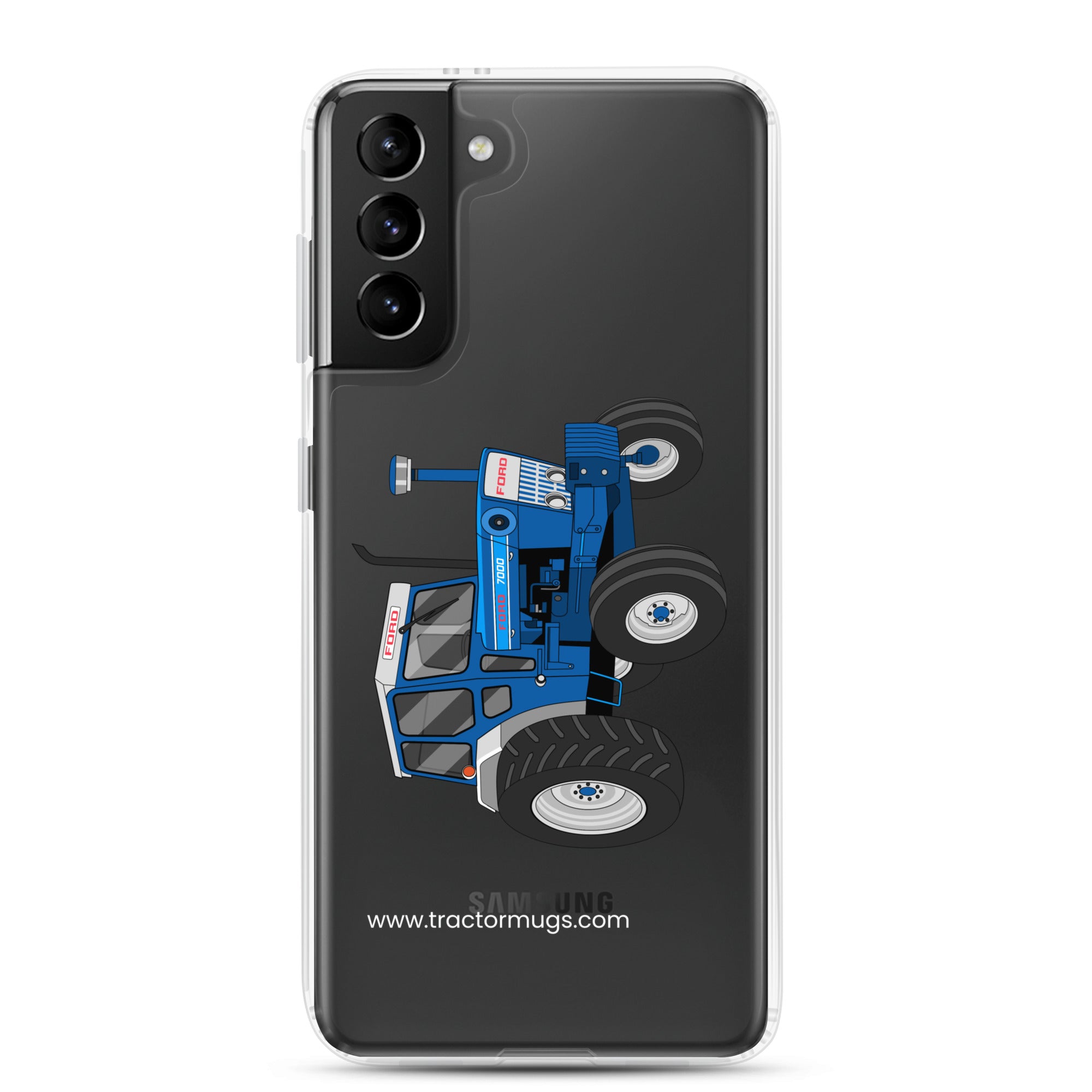 The Tractor Mugs Store Samsung Galaxy S21 Plus Ford 7000 | Clear Case for Samsung® Quality Farmers Merch