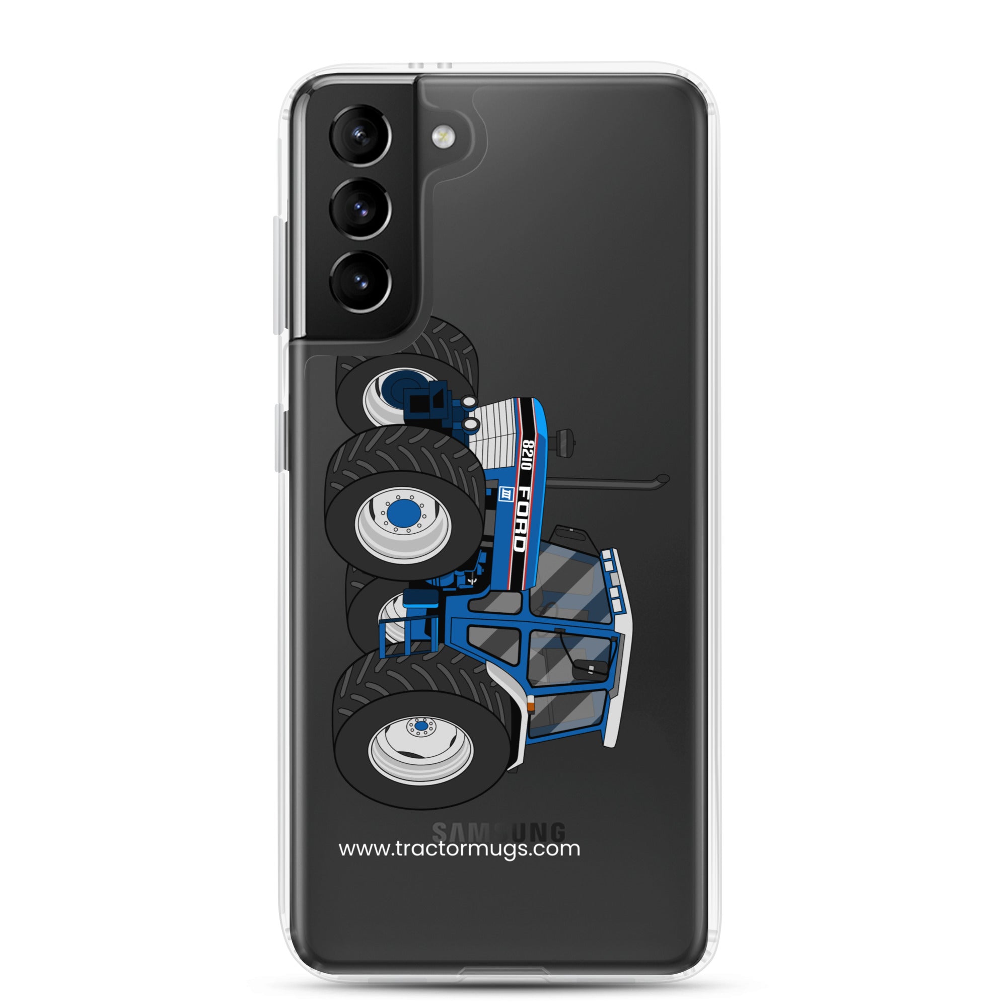 The Tractor Mugs Store Samsung Galaxy S21 Plus Ford 8210 4WD | Clear Case for Samsung® Quality Farmers Merch