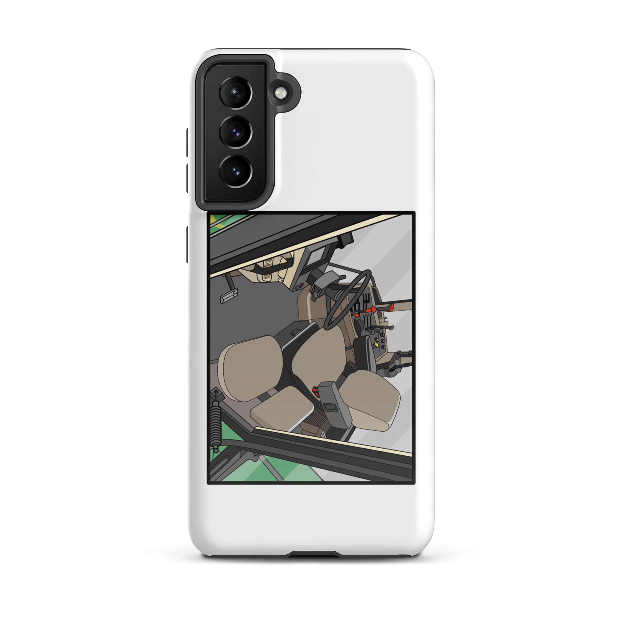 The Tractor Mugs Store Samsung Galaxy S21 Plus John Deere 7810 Cabin | Tough case for Samsung® Quality Farmers Merch