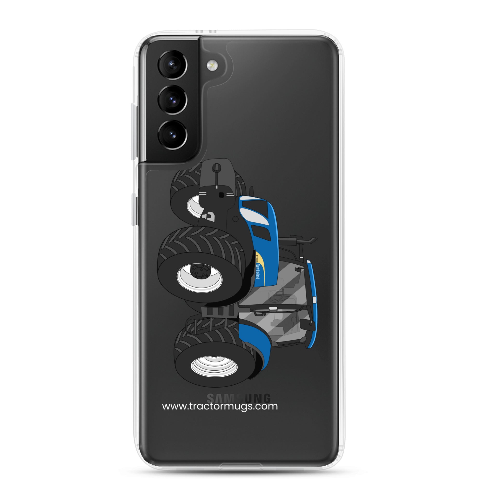 The Tractor Mugs Store Samsung Galaxy S21 Plus New Holland The 7040-1 | Clear Case for Samsung® Quality Farmers Merch