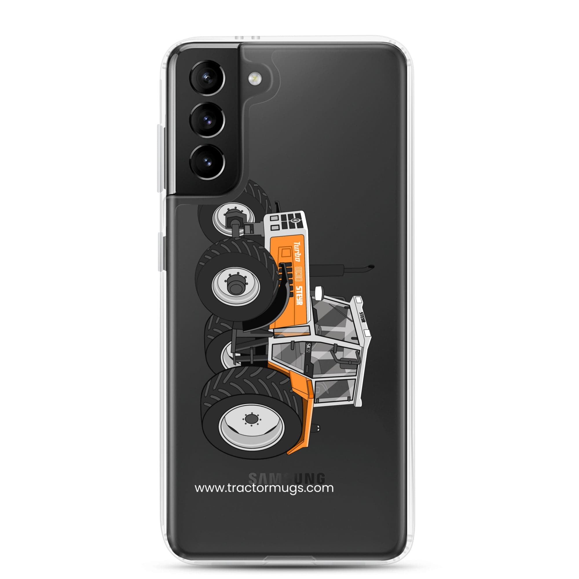 The Tractor Mugs Store Samsung Galaxy S21 Plus Steyr SK 8130 Kommunal | Clear Case for Samsung® Quality Farmers Merch