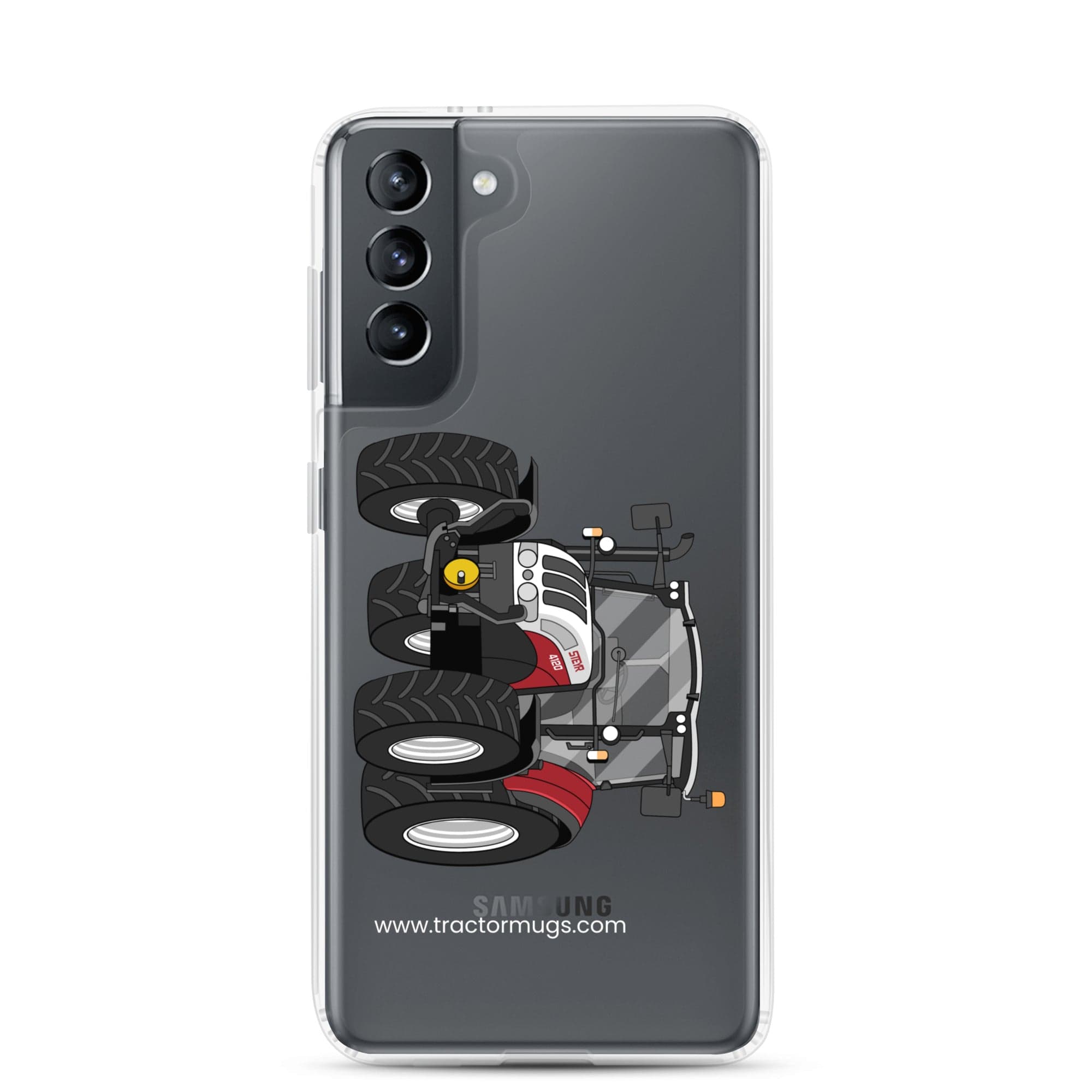 The Tractor Mugs Store Samsung Galaxy S21 Steyr 4120 Plus | Clear Case for Samsung® Quality Farmers Merch