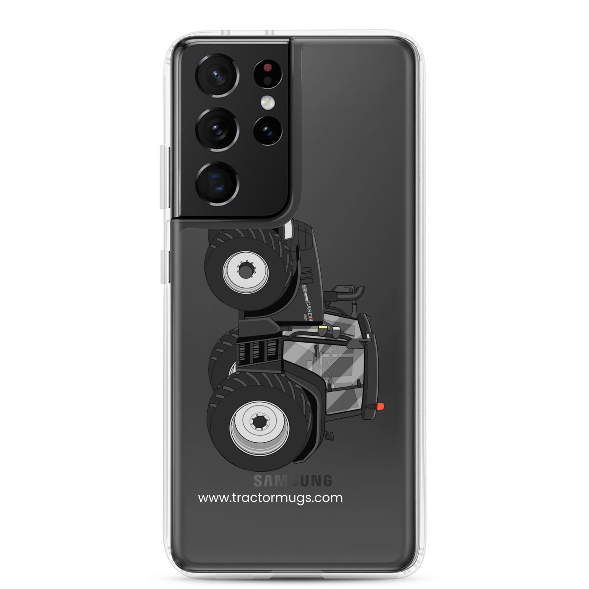 The Tractor Mugs Store Samsung Galaxy S21 Ultra Case IH 195 CVX Black | Clear Case for Samsung® Quality Farmers Merch