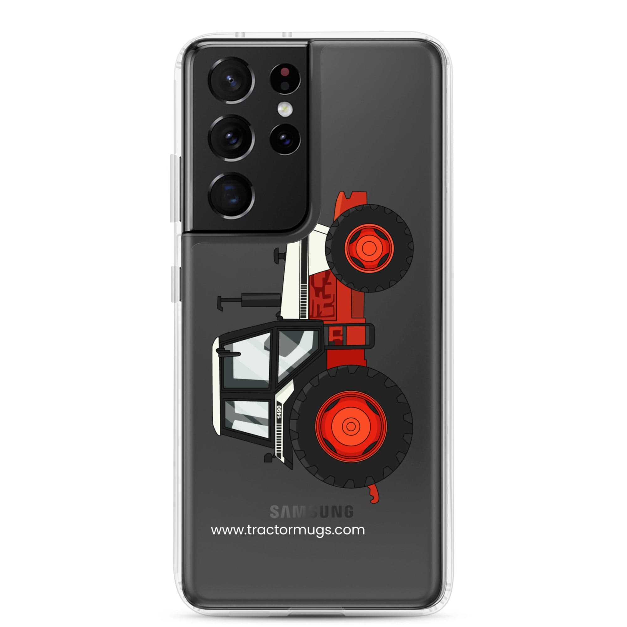 The Tractor Mugs Store Samsung Galaxy S21 Ultra David Brown 1490 4WD | Clear Case for Samsung® Quality Farmers Merch