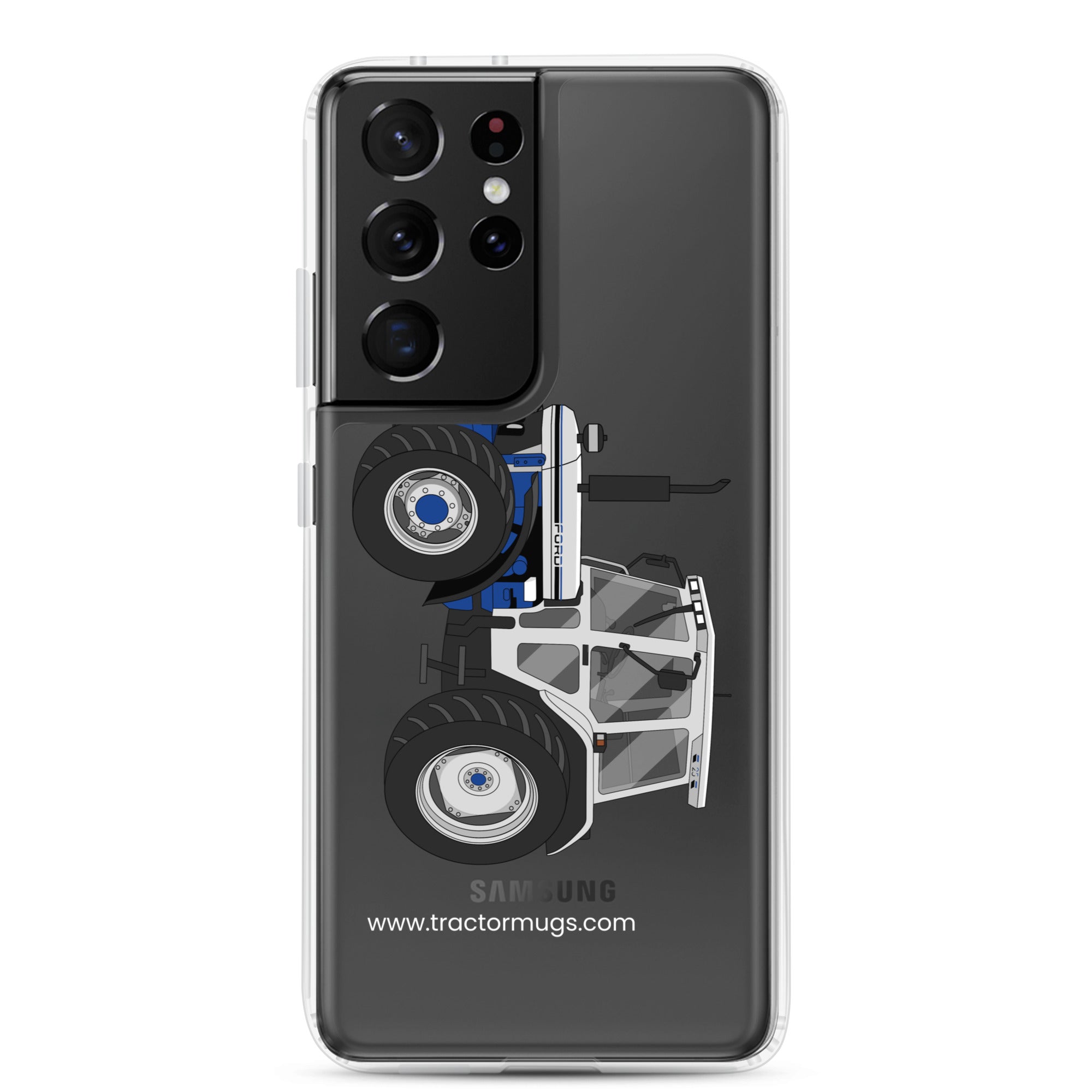 The Tractor Mugs Store Samsung Galaxy S21 Ultra Ford 7810 Jubilee Edition SilverTractor | Clear Case for Samsung® Quality Farmers Merch