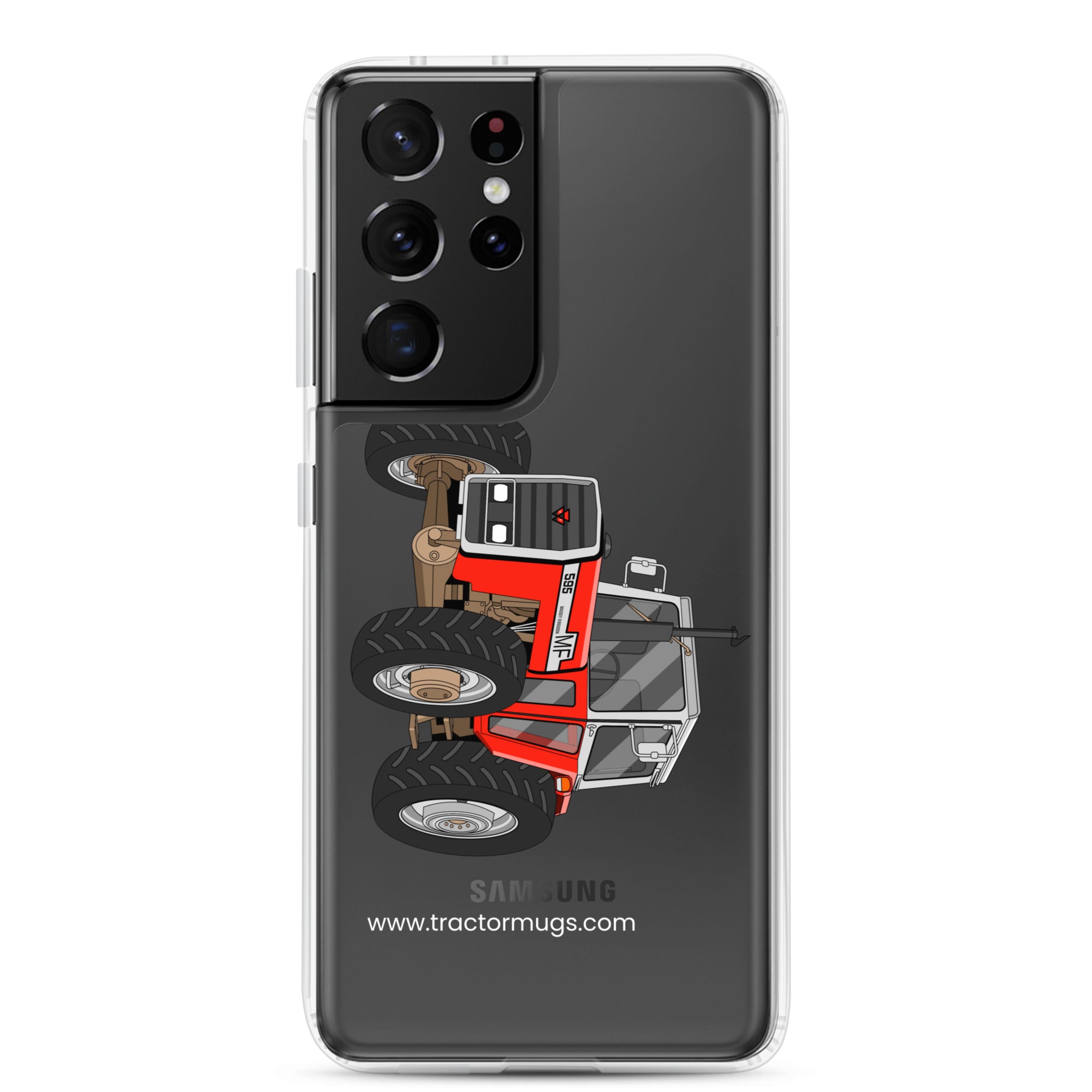 The Tractor Mugs Store Samsung Galaxy S21 Ultra Massey 595 | Clear Case for Samsung® Quality Farmers Merch