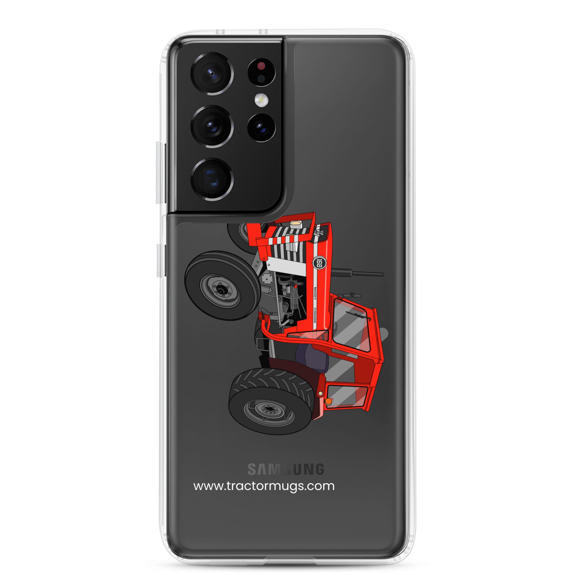 The Tractor Mugs Store Samsung Galaxy S21 Ultra Massey Ferguson 168 | Clear Case for Samsung® Quality Farmers Merch