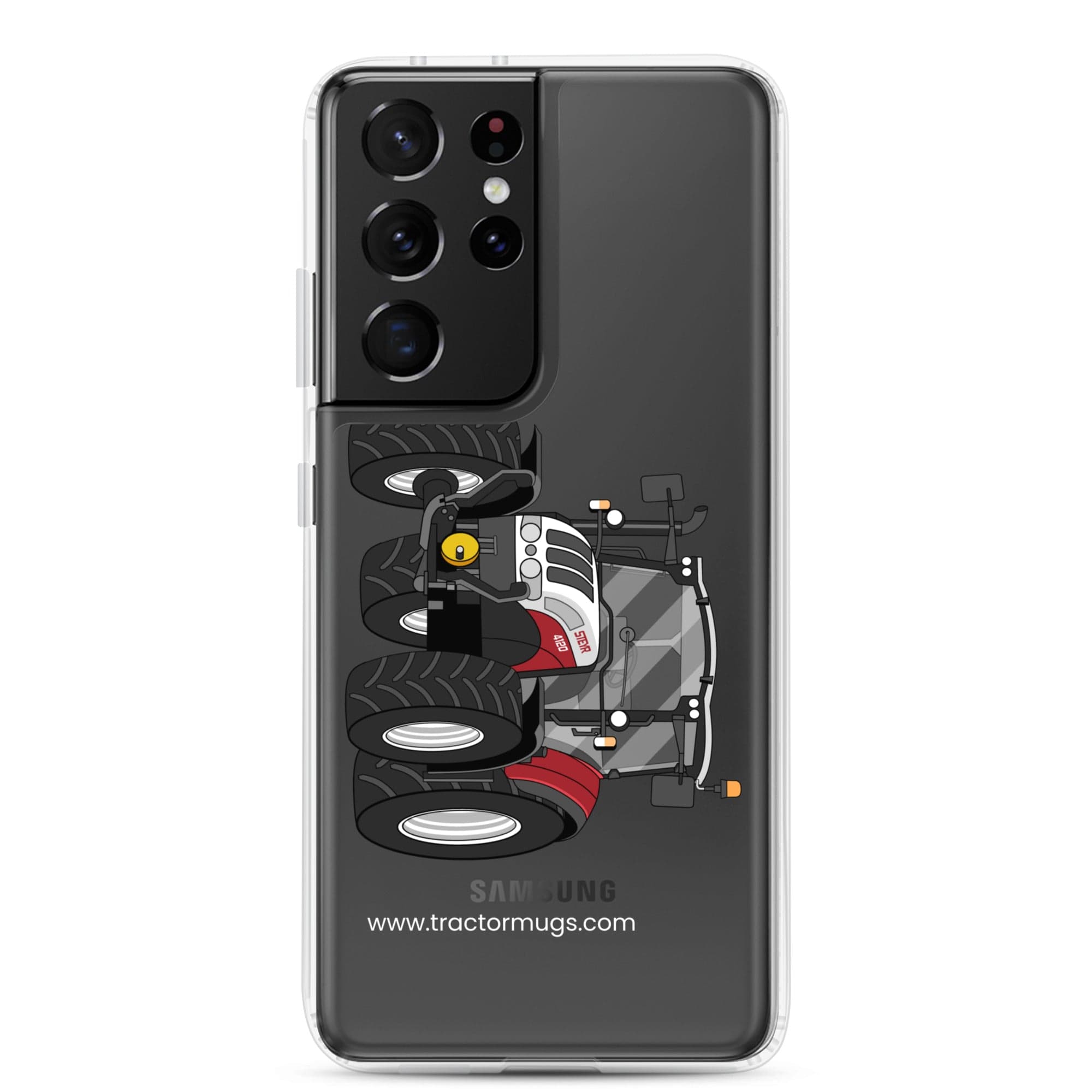 The Tractor Mugs Store Samsung Galaxy S21 Ultra Steyr 4120 Plus | Clear Case for Samsung® Quality Farmers Merch