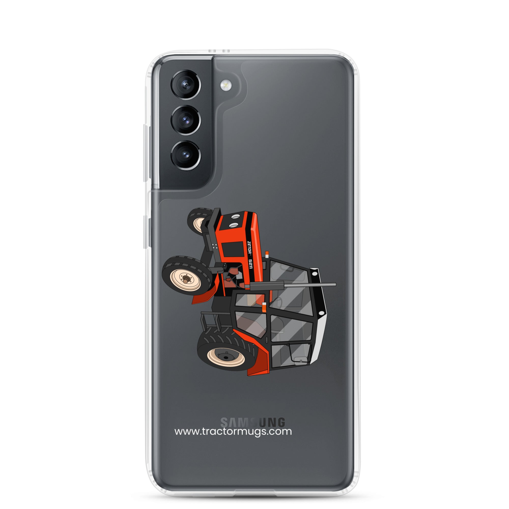 The Tractor Mugs Store Samsung Galaxy S21 Zetor 5211 | Clear Case for Samsung® Quality Farmers Merch