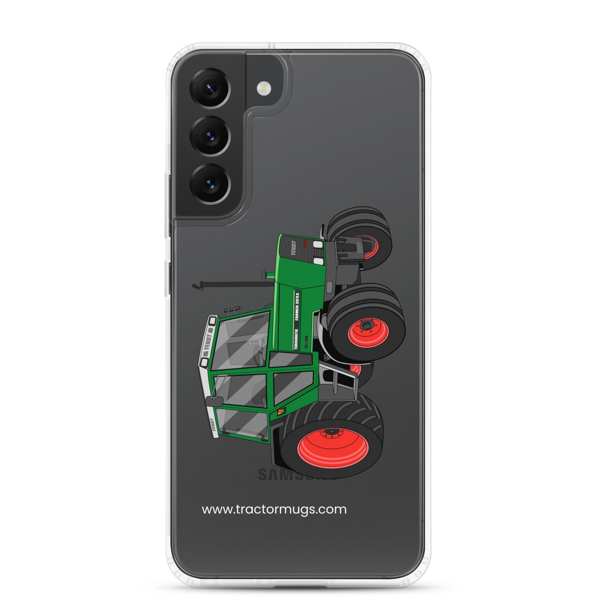 The Tractor Mugs Store Samsung Galaxy S22 Plus Fendt Farmer TURBOMATIK 307 LSA | Clear Case for Samsung® Quality Farmers Merch