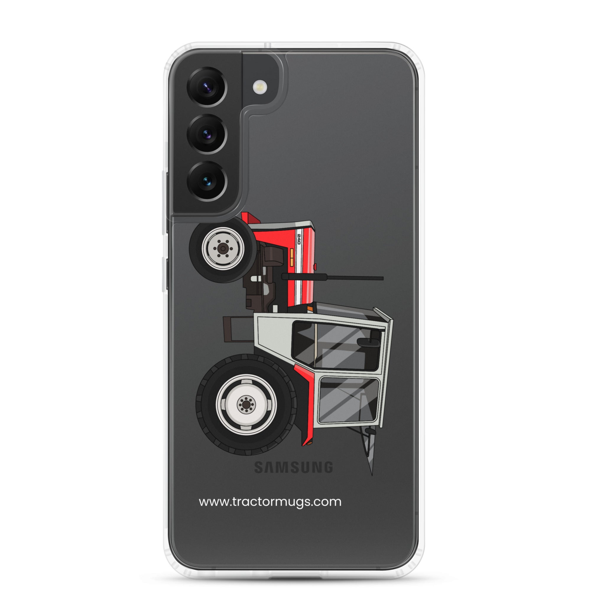The Tractor Mugs Store Samsung Galaxy S22 Plus Massey Ferguson 240 | Clear Case for Samsung® Quality Farmers Merch