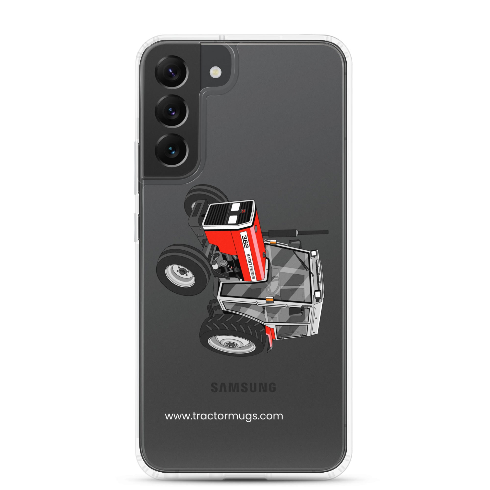 The Tractor Mugs Store Samsung Galaxy S22 Plus Massey Ferguson 362 | Clear Case for Samsung® Quality Farmers Merch