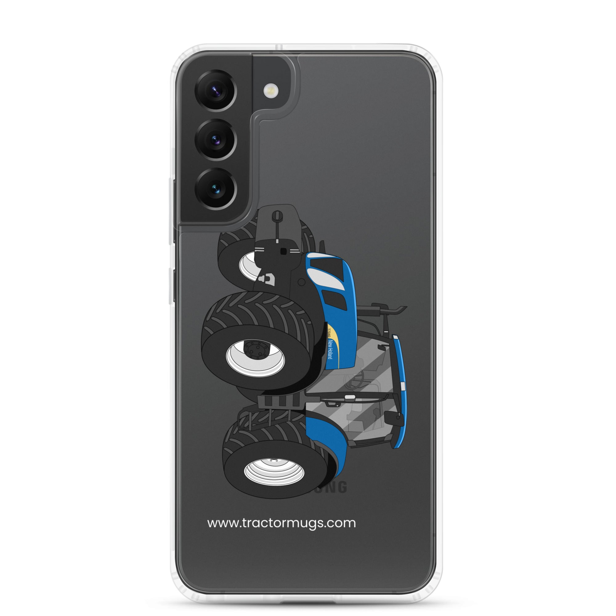 The Tractor Mugs Store Samsung Galaxy S22 Plus New Holland The 7040-1 | Clear Case for Samsung® Quality Farmers Merch