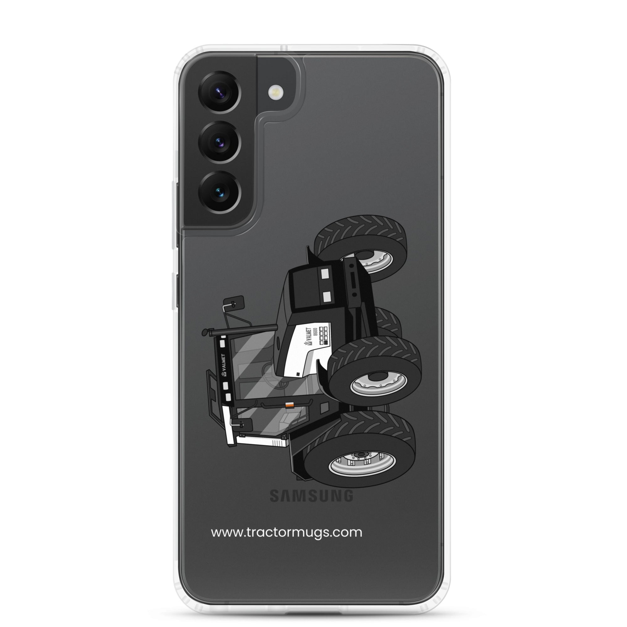 The Tractor Mugs Store Samsung Galaxy S22 Plus Valmet Mega 8600 | Clear Case for Samsung® Quality Farmers Merch