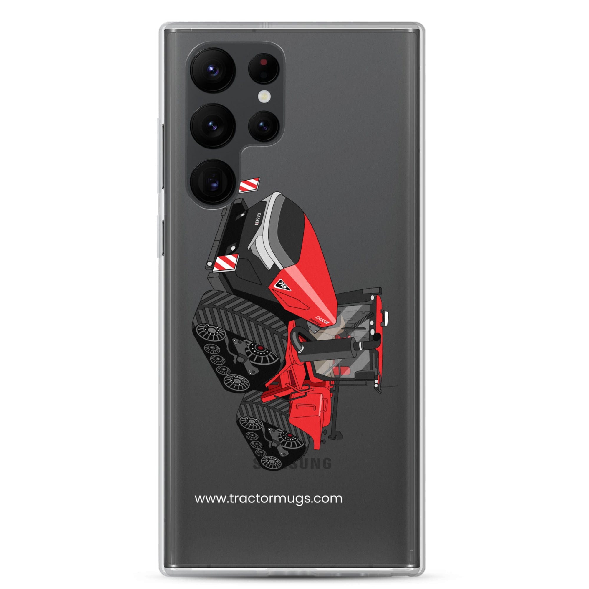 The Tractor Mugs Store Samsung Galaxy S22 Ultra Case IH Quadtrac 715 | Clear Case for Samsung® Quality Farmers Merch