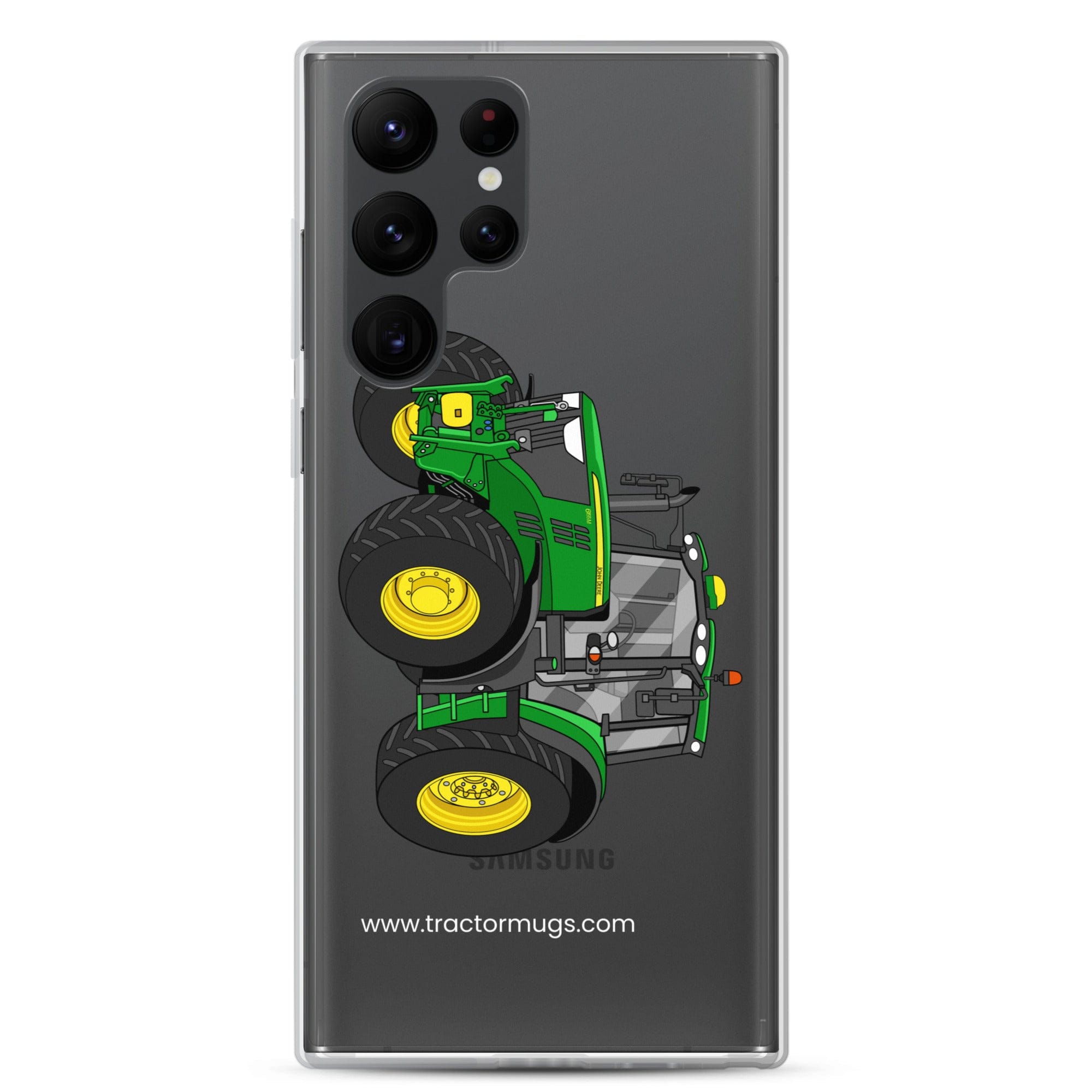 The Tractor Mugs Store Samsung Galaxy S22 Ultra John Deere 6155 M | Clear Case for Samsung® Quality Farmers Merch