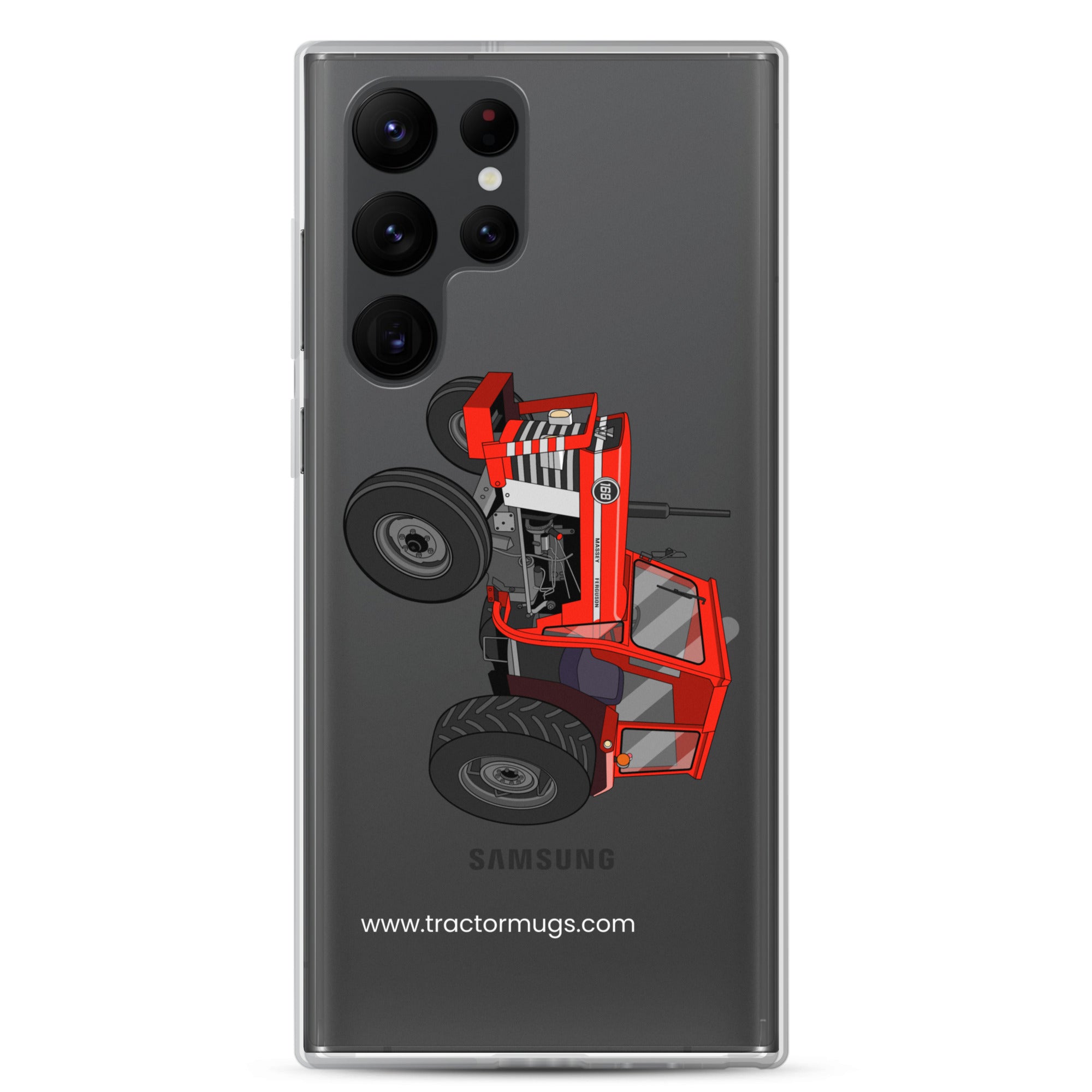 The Tractor Mugs Store Samsung Galaxy S22 Ultra Massey Ferguson 168 | Clear Case for Samsung® Quality Farmers Merch