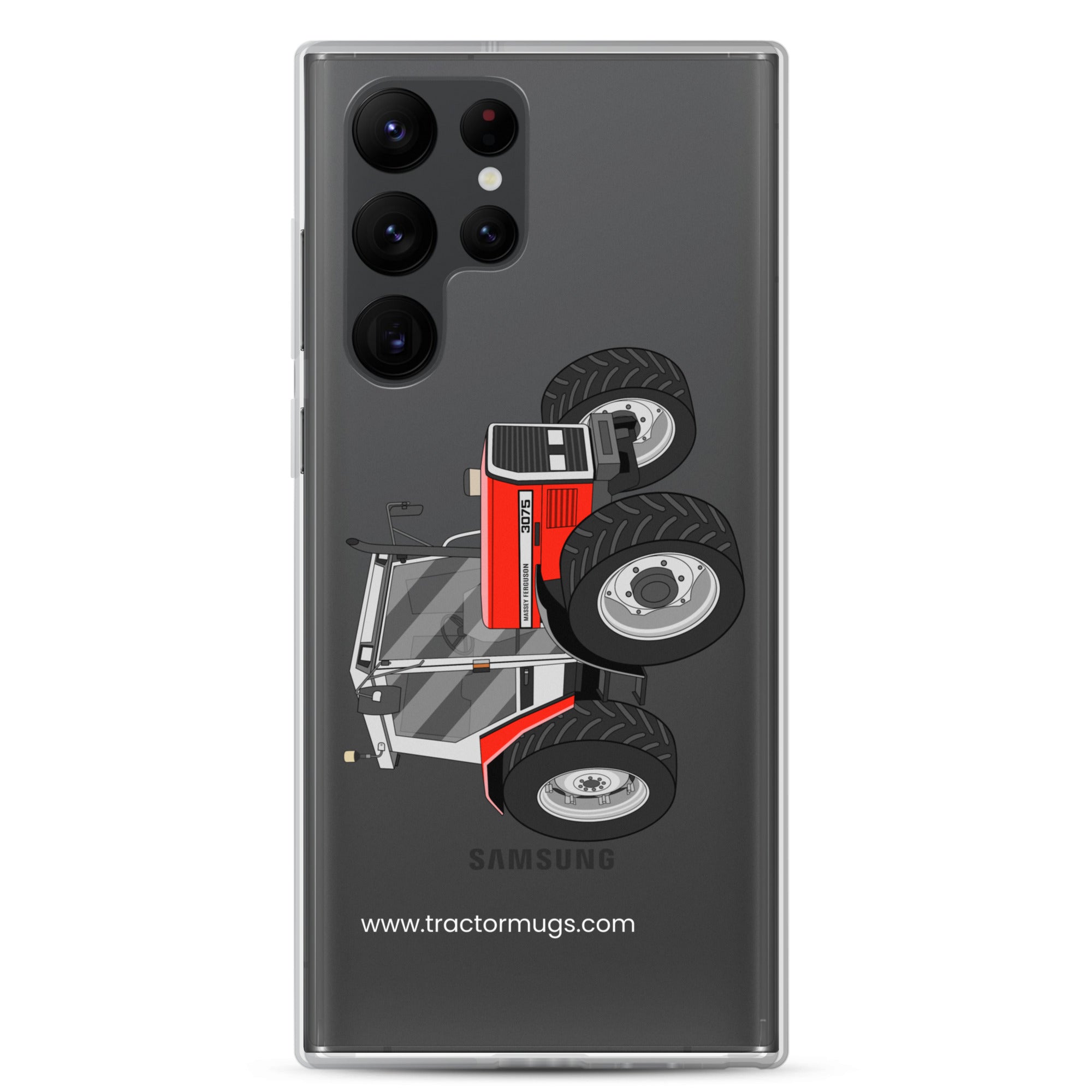 The Tractor Mugs Store Samsung Galaxy S22 Ultra Massey Ferguson 3075 | Clear Case for Samsung® Quality Farmers Merch