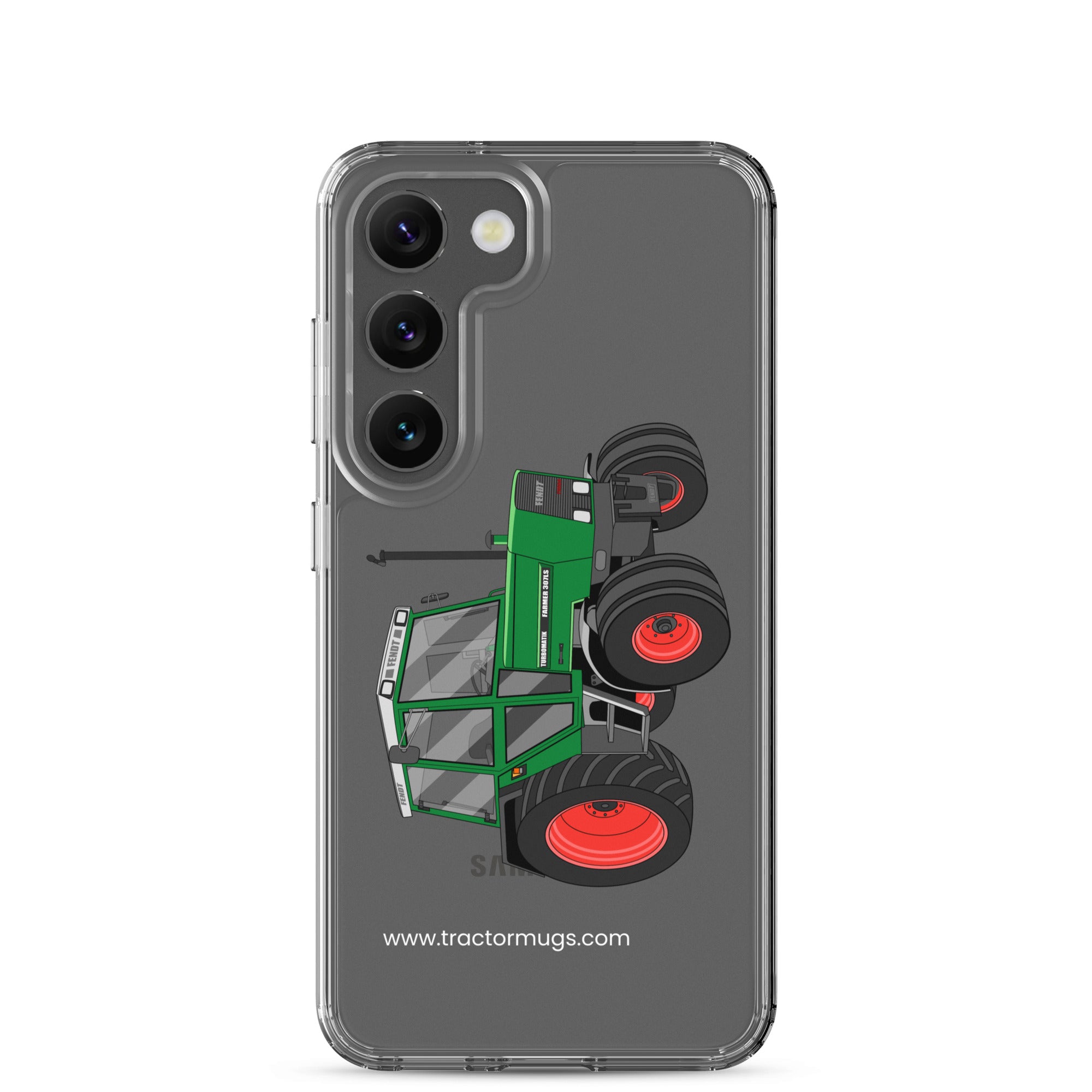 The Tractor Mugs Store Samsung Galaxy S23 Fendt Farmer TURBOMATIK 307 LSA | Clear Case for Samsung® Quality Farmers Merch