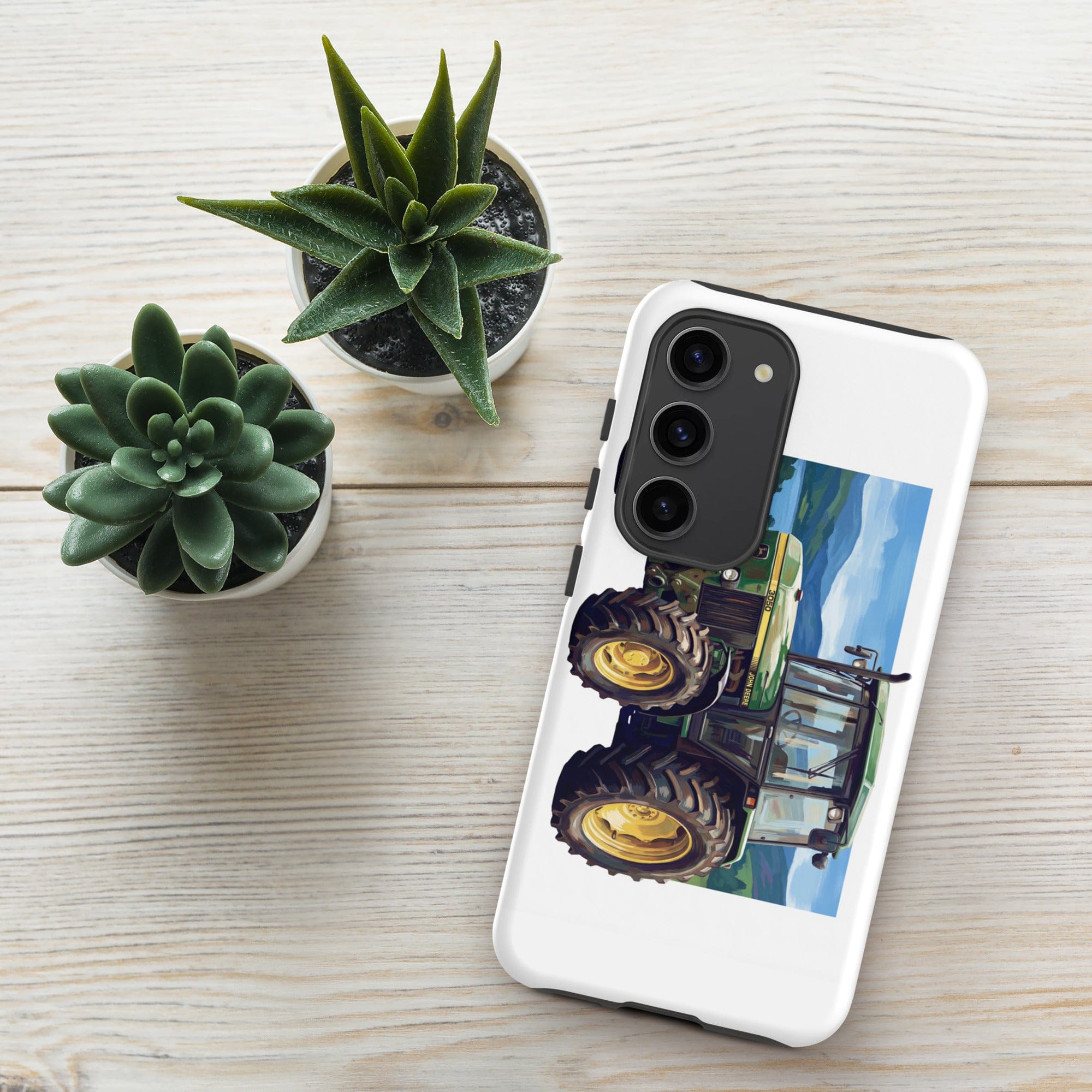 The Tractor Mugs Store Samsung Galaxy S23 John Deere 3050 | Splash Art Tough case for Samsung® Quality Farmers Merch