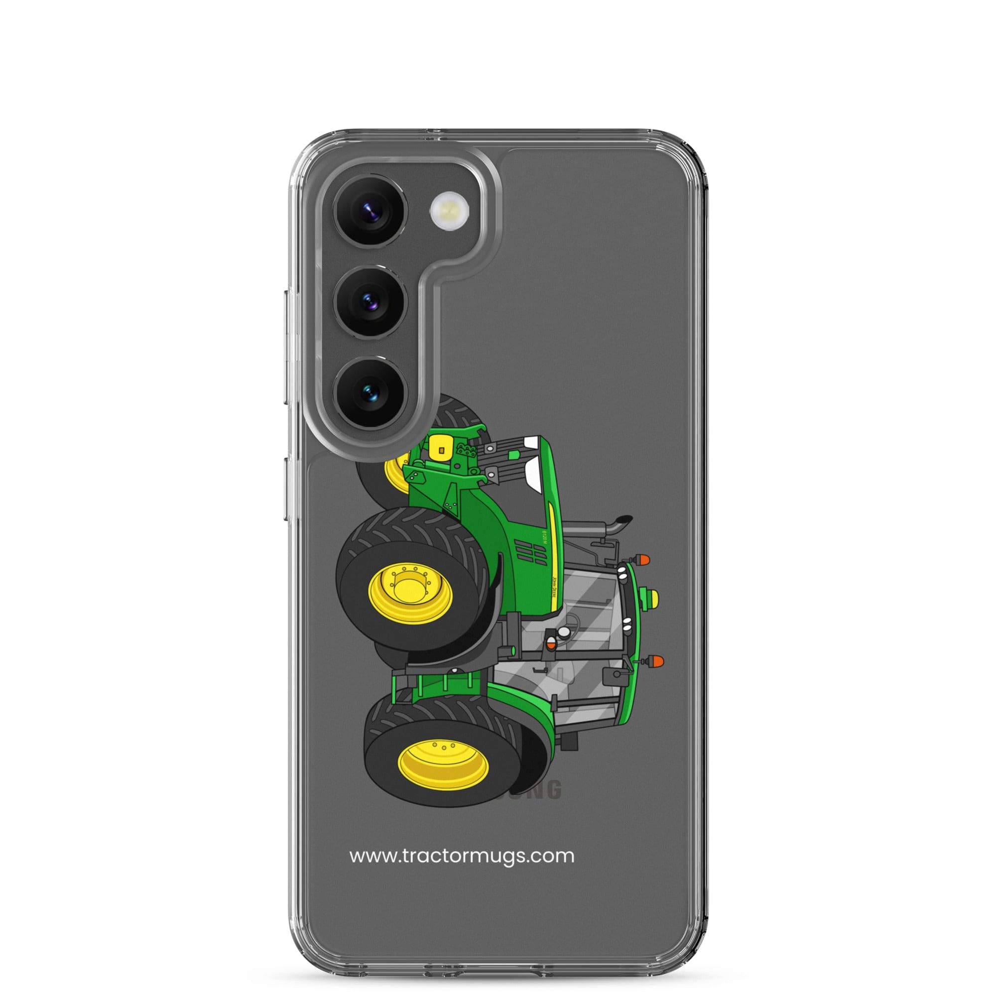 The Tractor Mugs Store Samsung Galaxy S23 John Deere 6120 M | Clear Case for Samsung® Quality Farmers Merch