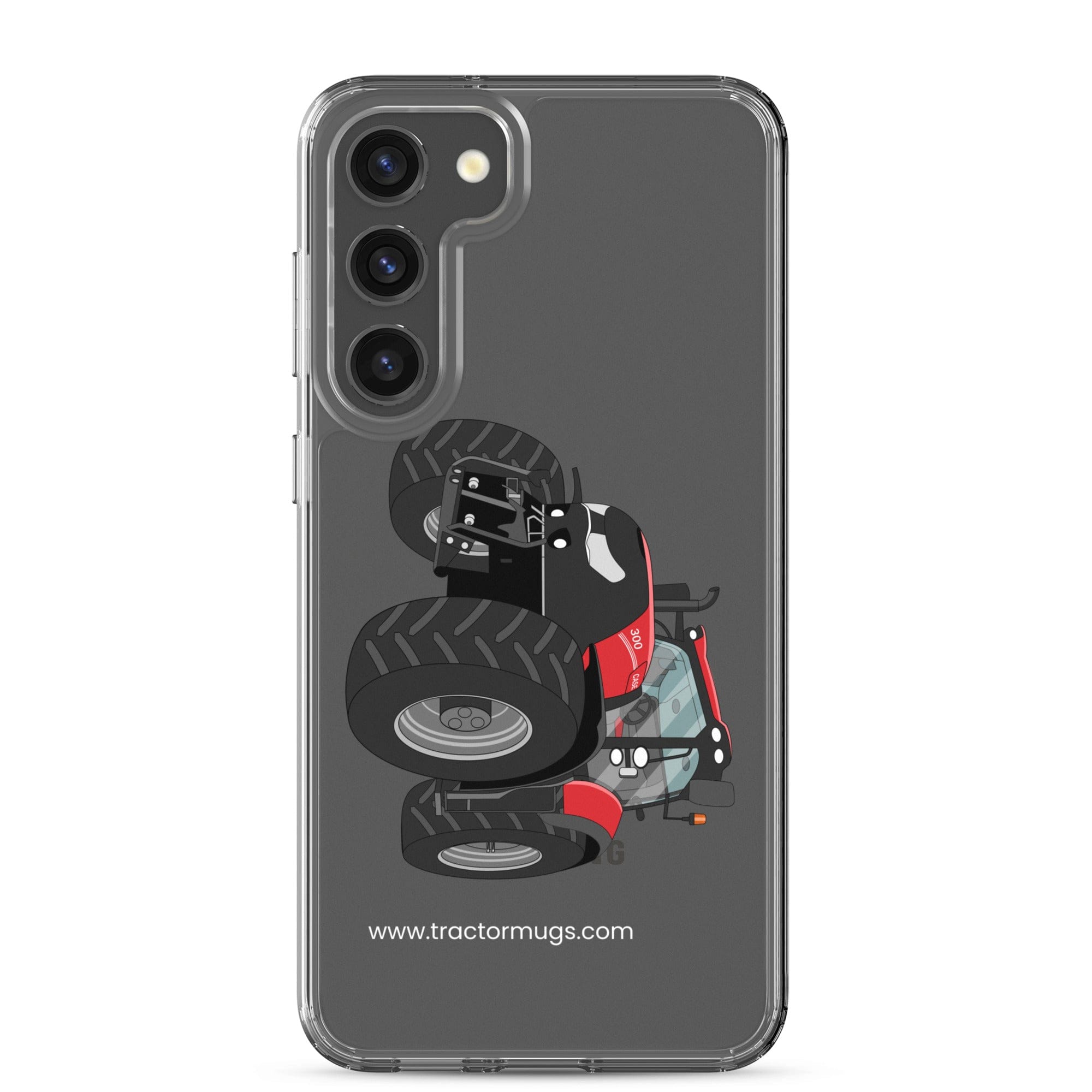 The Tractor Mugs Store Samsung Galaxy S23 Plus Case IH Optum 300 CVX | Clear Case for Samsung® Quality Farmers Merch