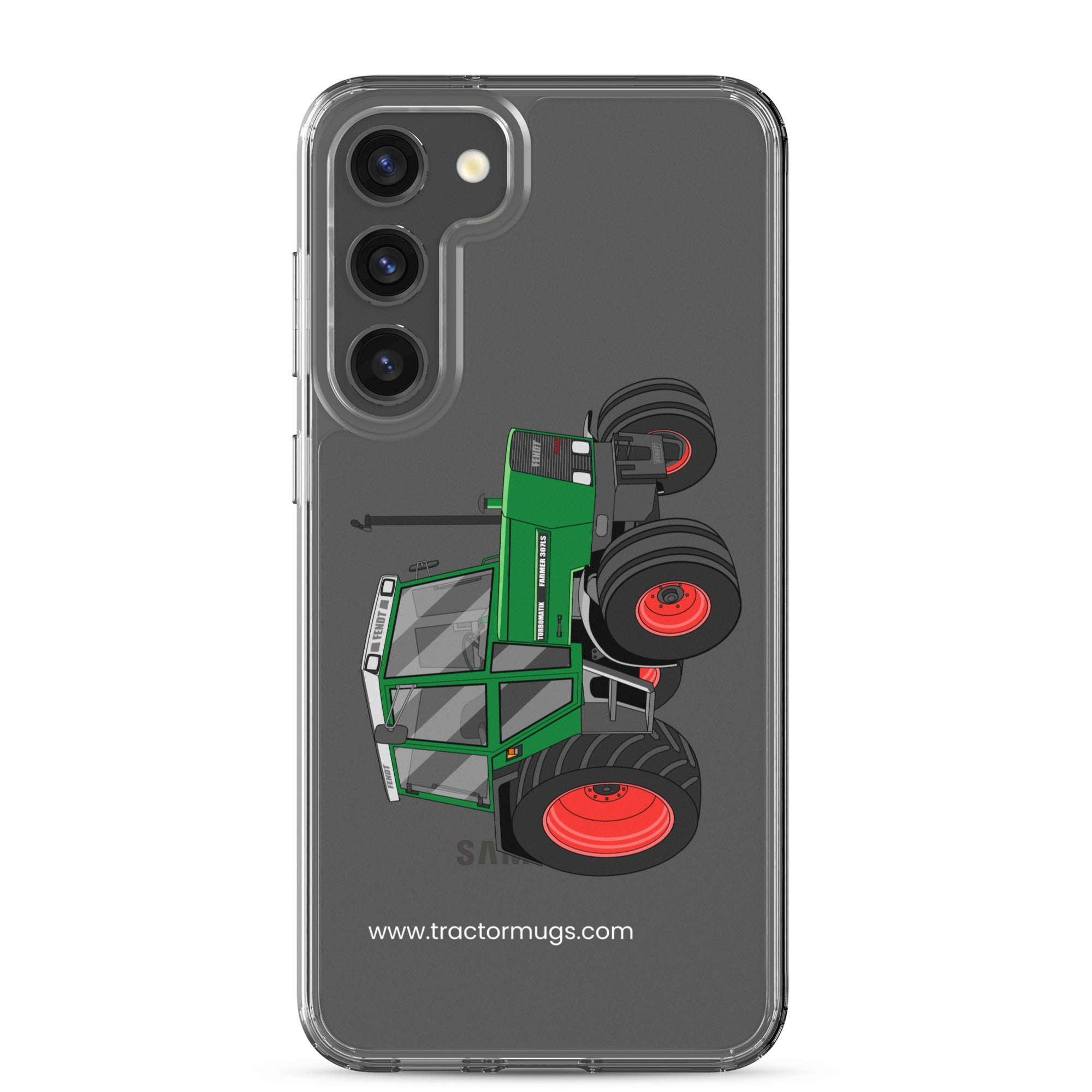 The Tractor Mugs Store Samsung Galaxy S23 Plus Fendt Farmer TURBOMATIK 307 LSA | Clear Case for Samsung® Quality Farmers Merch