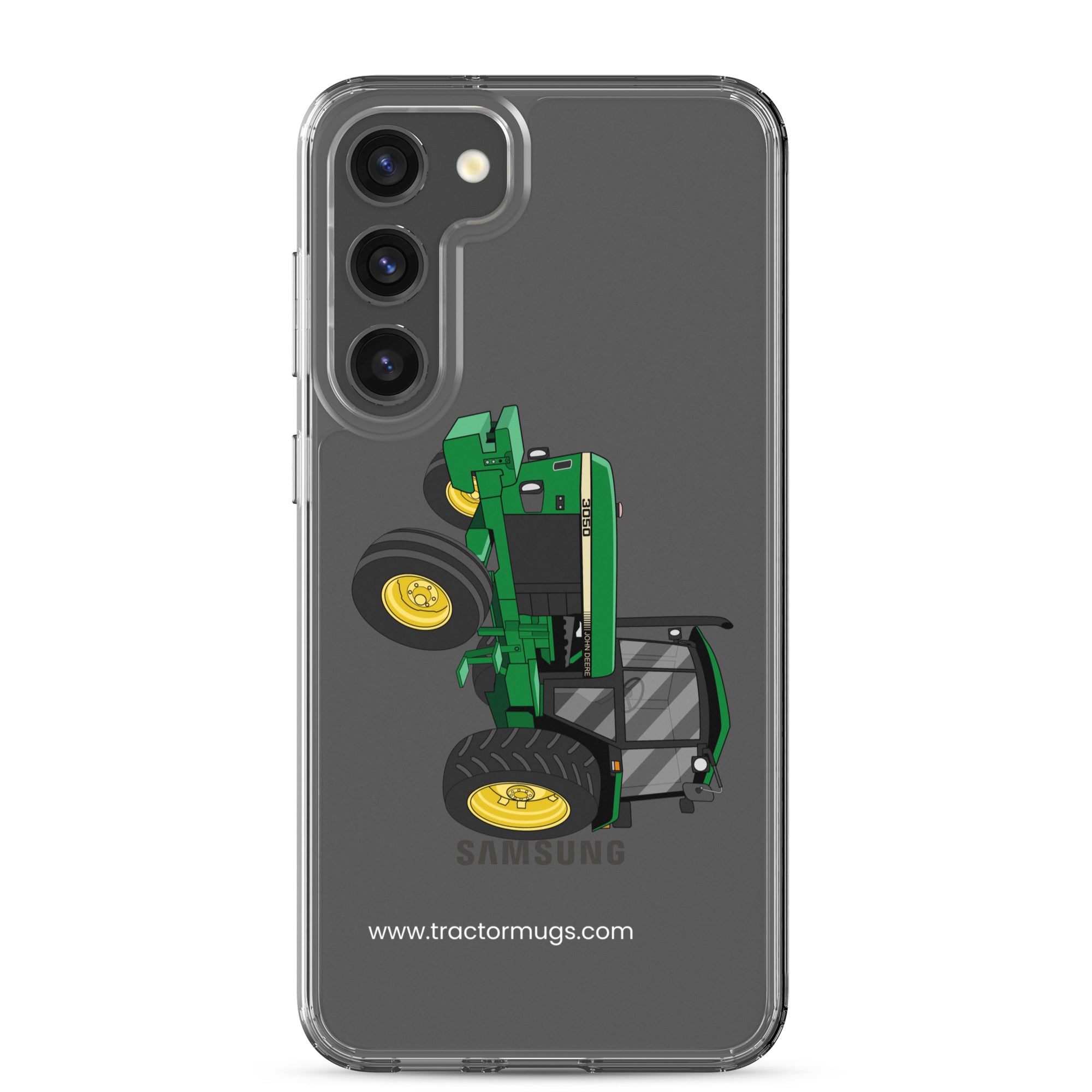 The Tractor Mugs Store Samsung Galaxy S23 Plus John Deere 3050 2WD | Clear Case for Samsung® Quality Farmers Merch