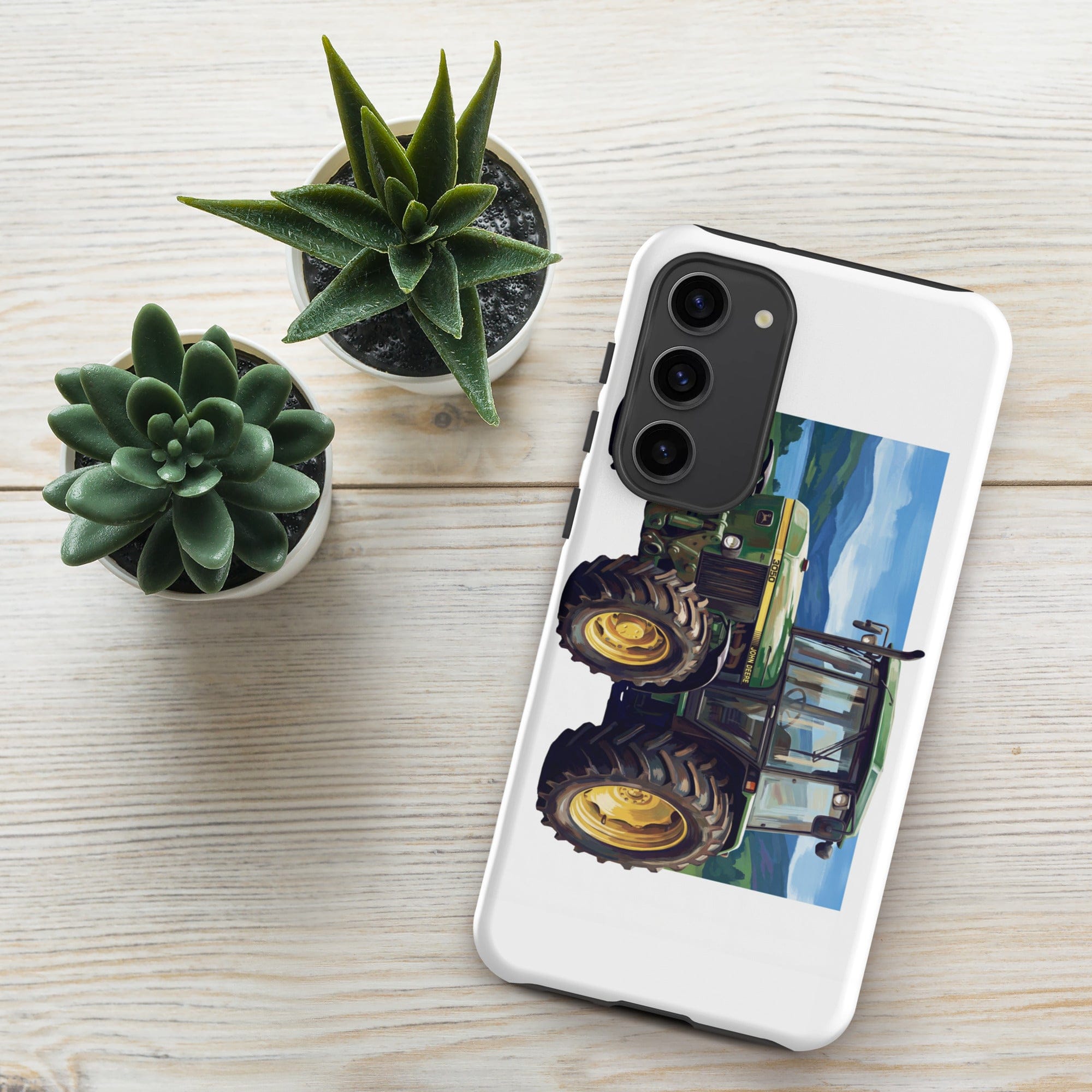 The Tractor Mugs Store Samsung Galaxy S23 Plus John Deere 3050 | Splash Art Tough case for Samsung® Quality Farmers Merch