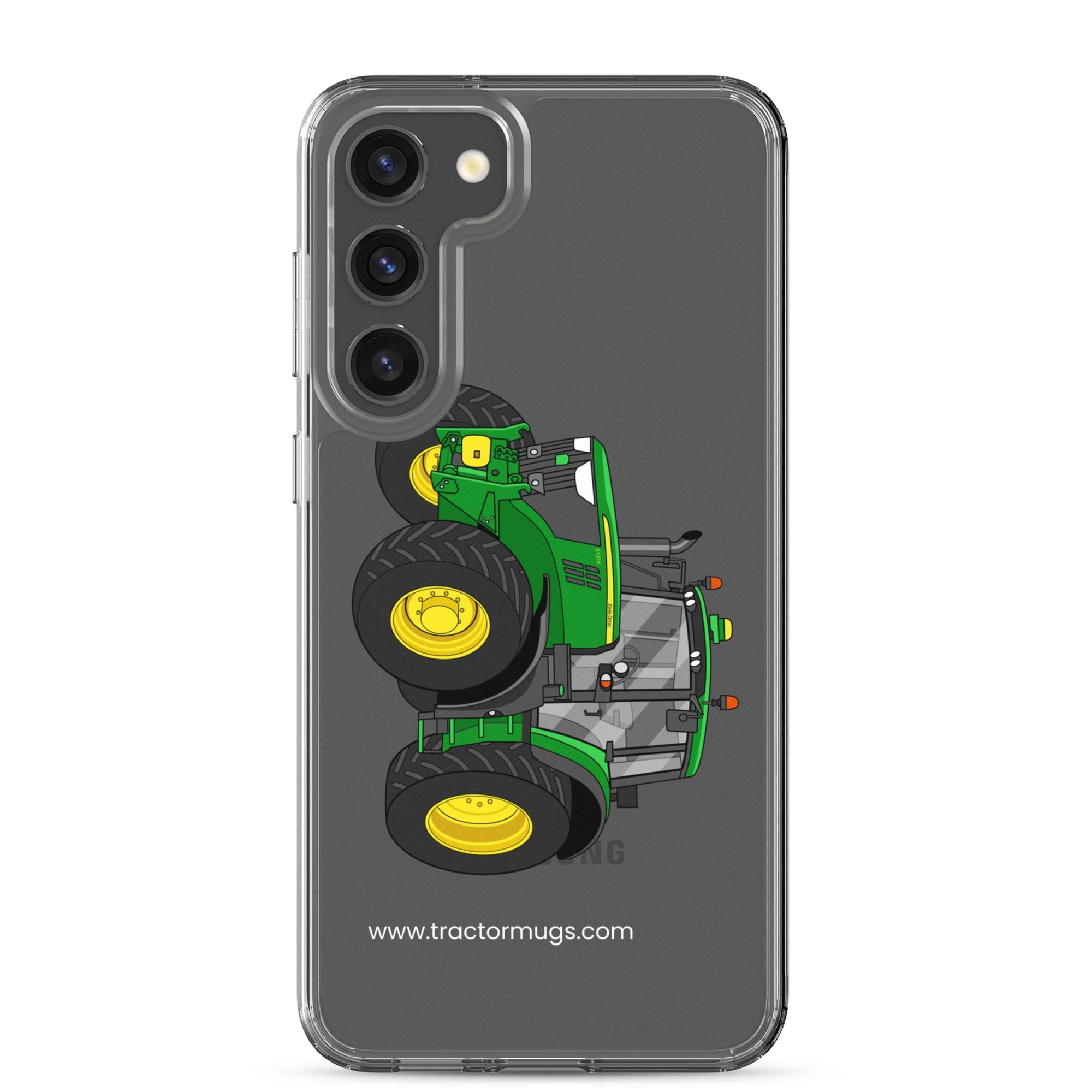 The Tractor Mugs Store Samsung Galaxy S23 Plus John Deere 6120 M | Clear Case for Samsung® Quality Farmers Merch
