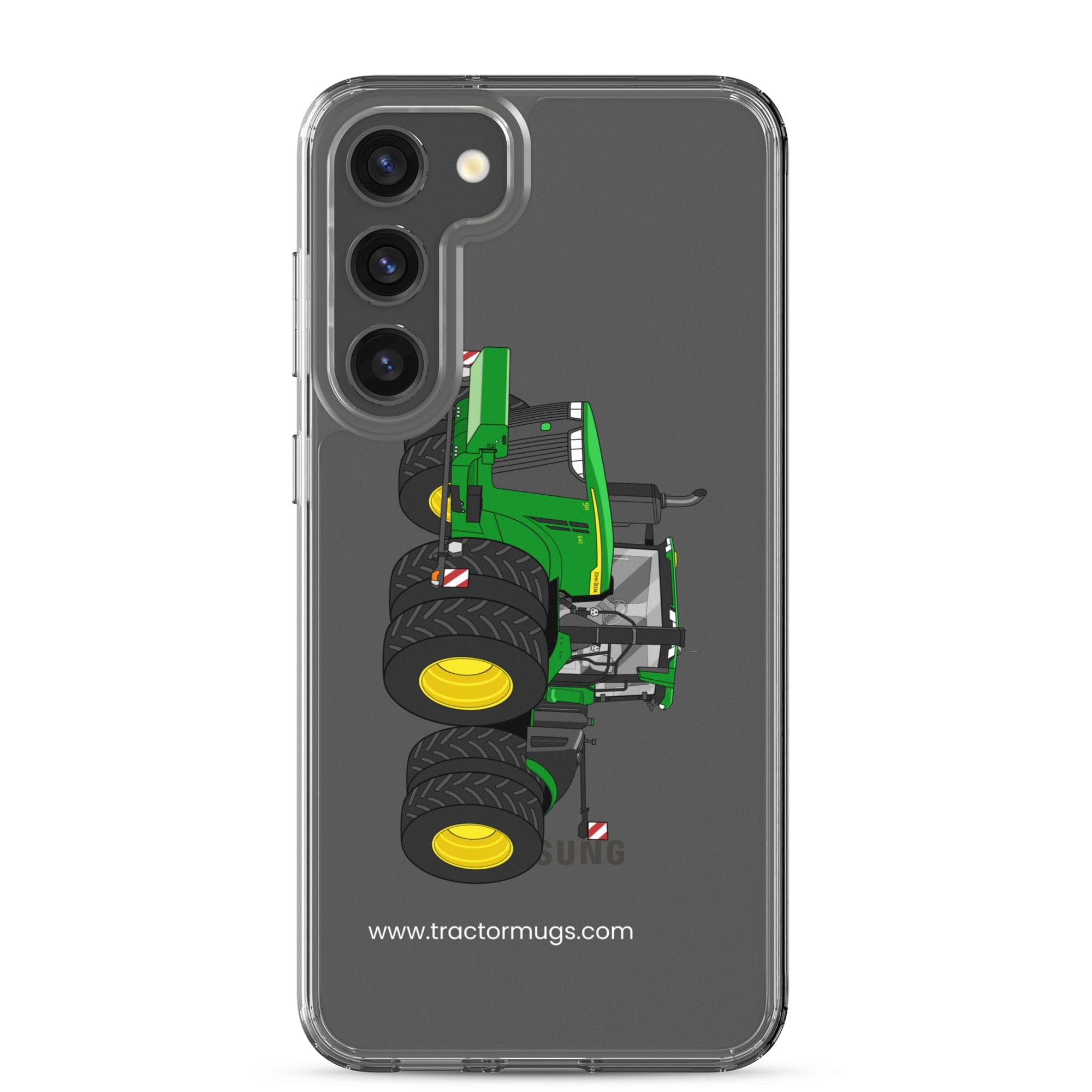 The Tractor Mugs Store Samsung Galaxy S23 Plus John Deere 9R 640 | Clear Case for Samsung® Quality Farmers Merch