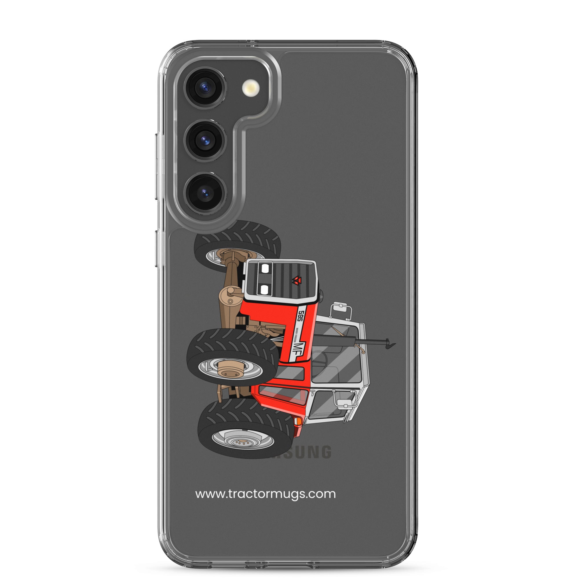 The Tractor Mugs Store Samsung Galaxy S23 Plus Massey 595 | Clear Case for Samsung® Quality Farmers Merch