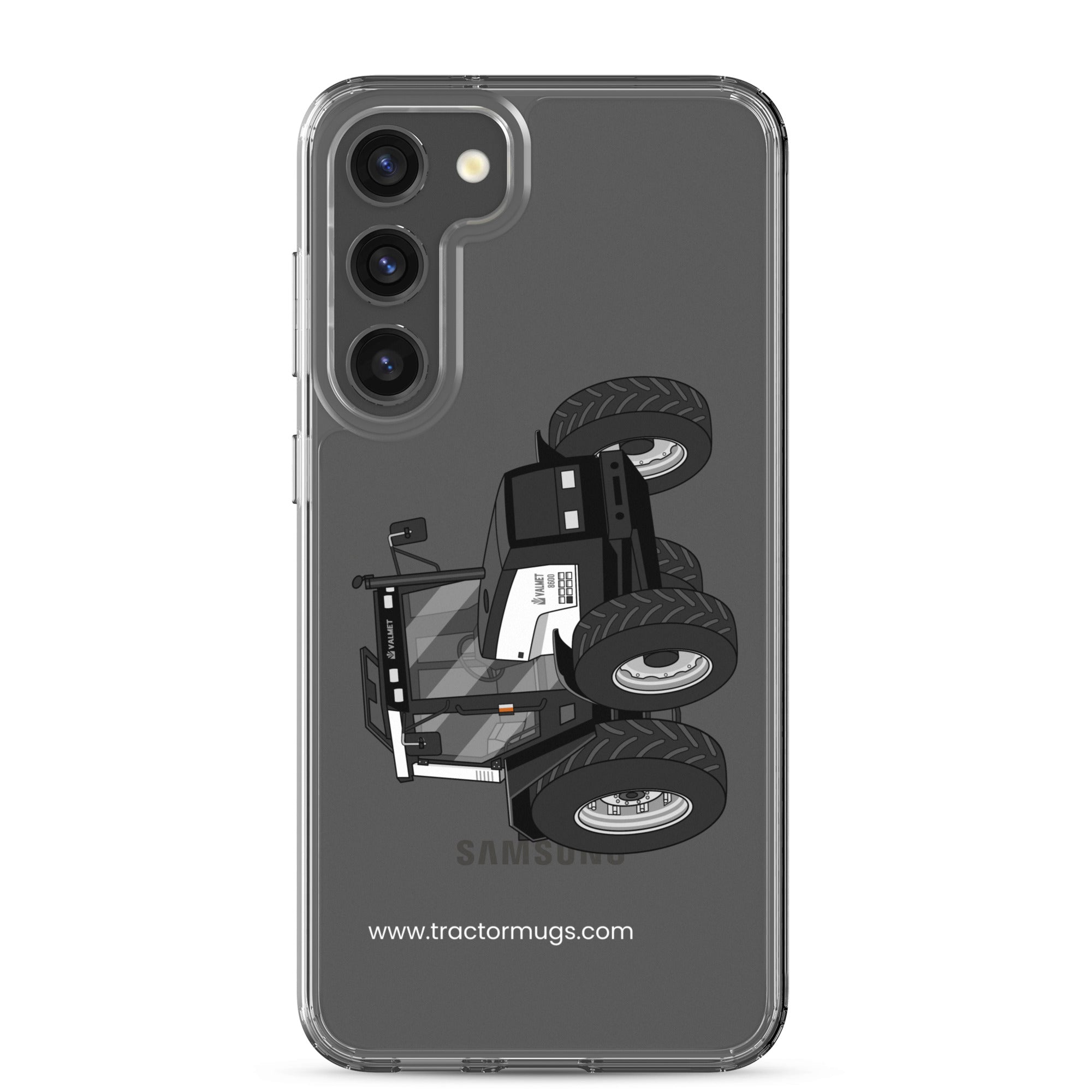 The Tractor Mugs Store Samsung Galaxy S23 Plus Valmet Mega 8600 | Clear Case for Samsung® Quality Farmers Merch