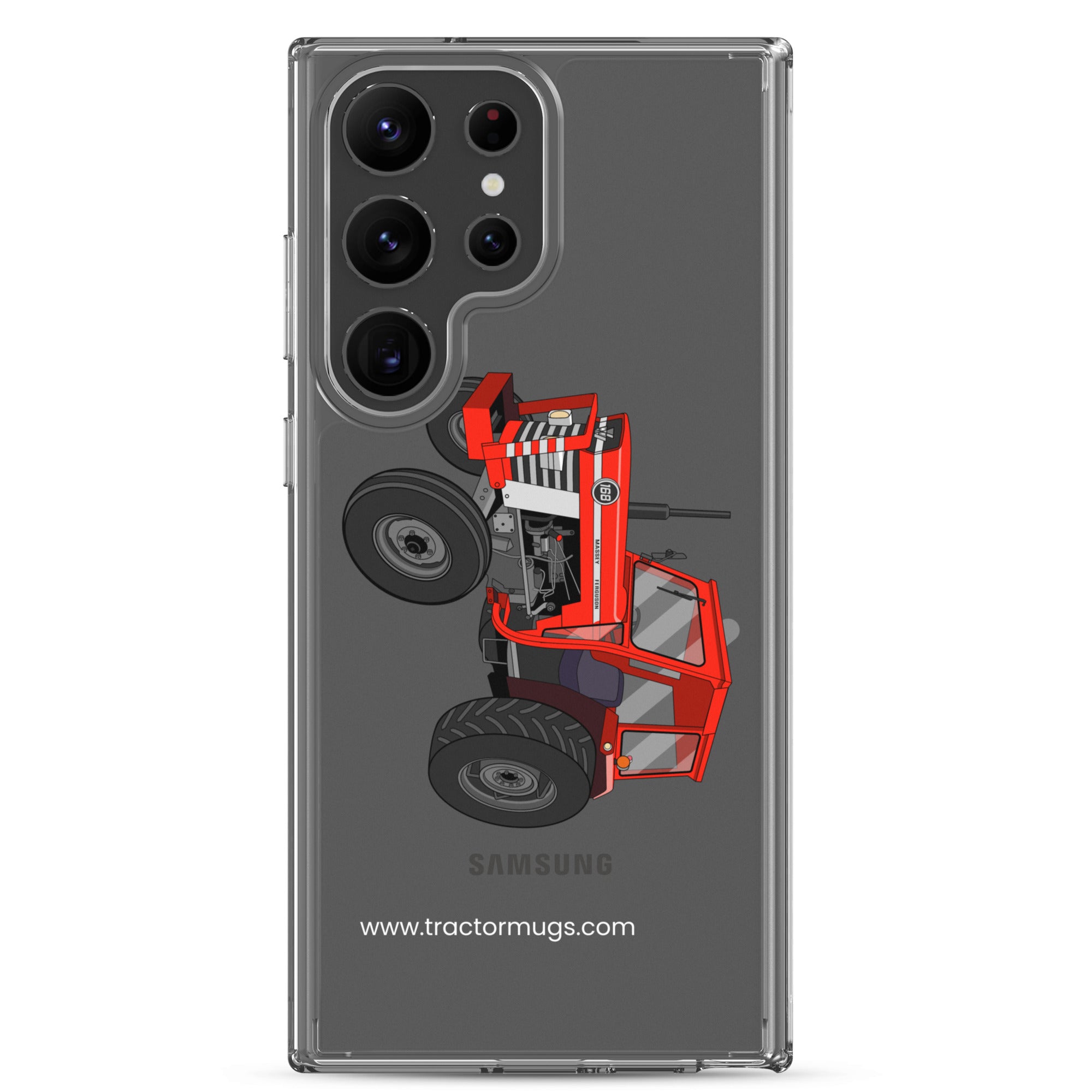The Tractor Mugs Store Samsung Galaxy S23 Ultra Massey Ferguson 168 | Clear Case for Samsung® Quality Farmers Merch
