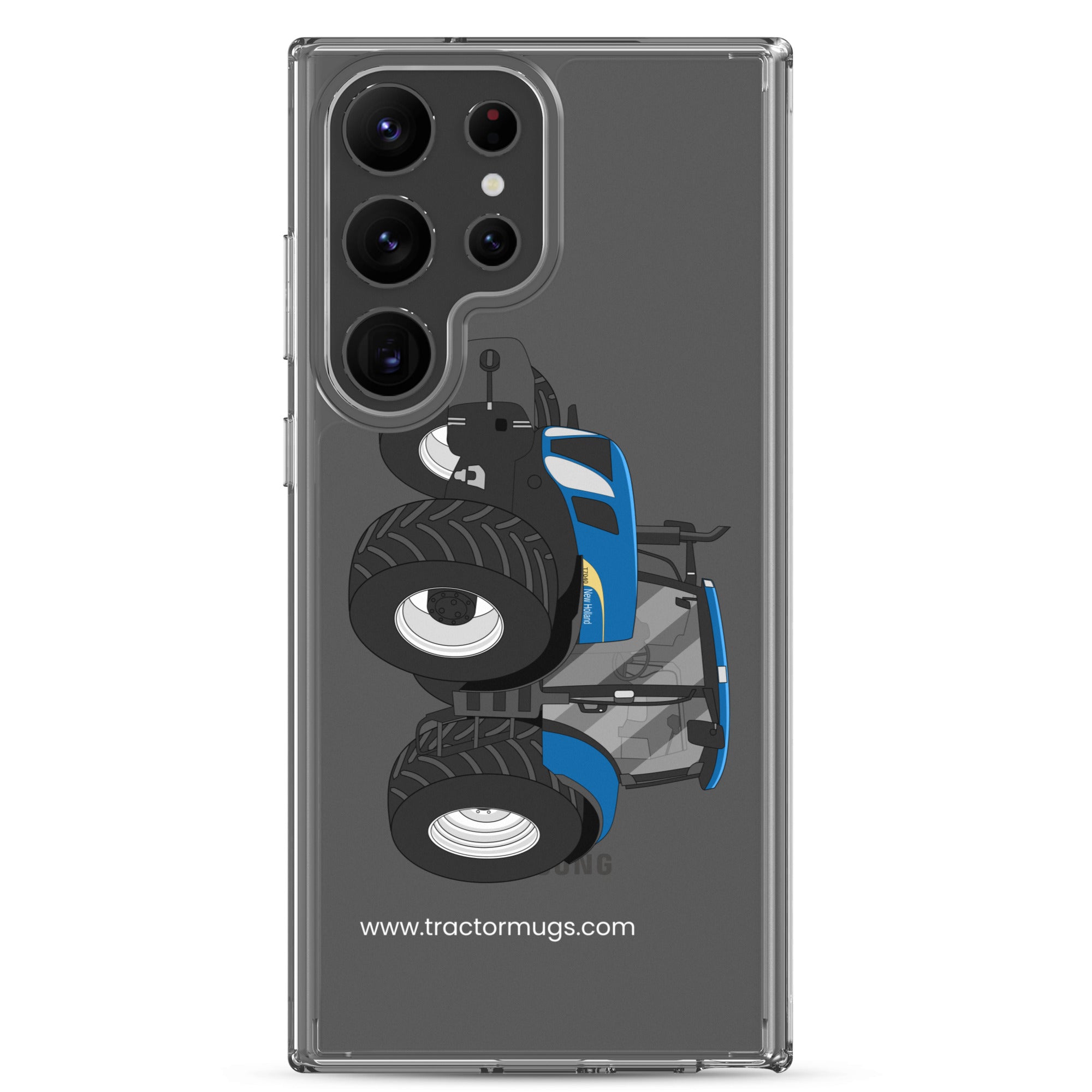 The Tractor Mugs Store Samsung Galaxy S23 Ultra New Holland The 7040-1 | Clear Case for Samsung® Quality Farmers Merch