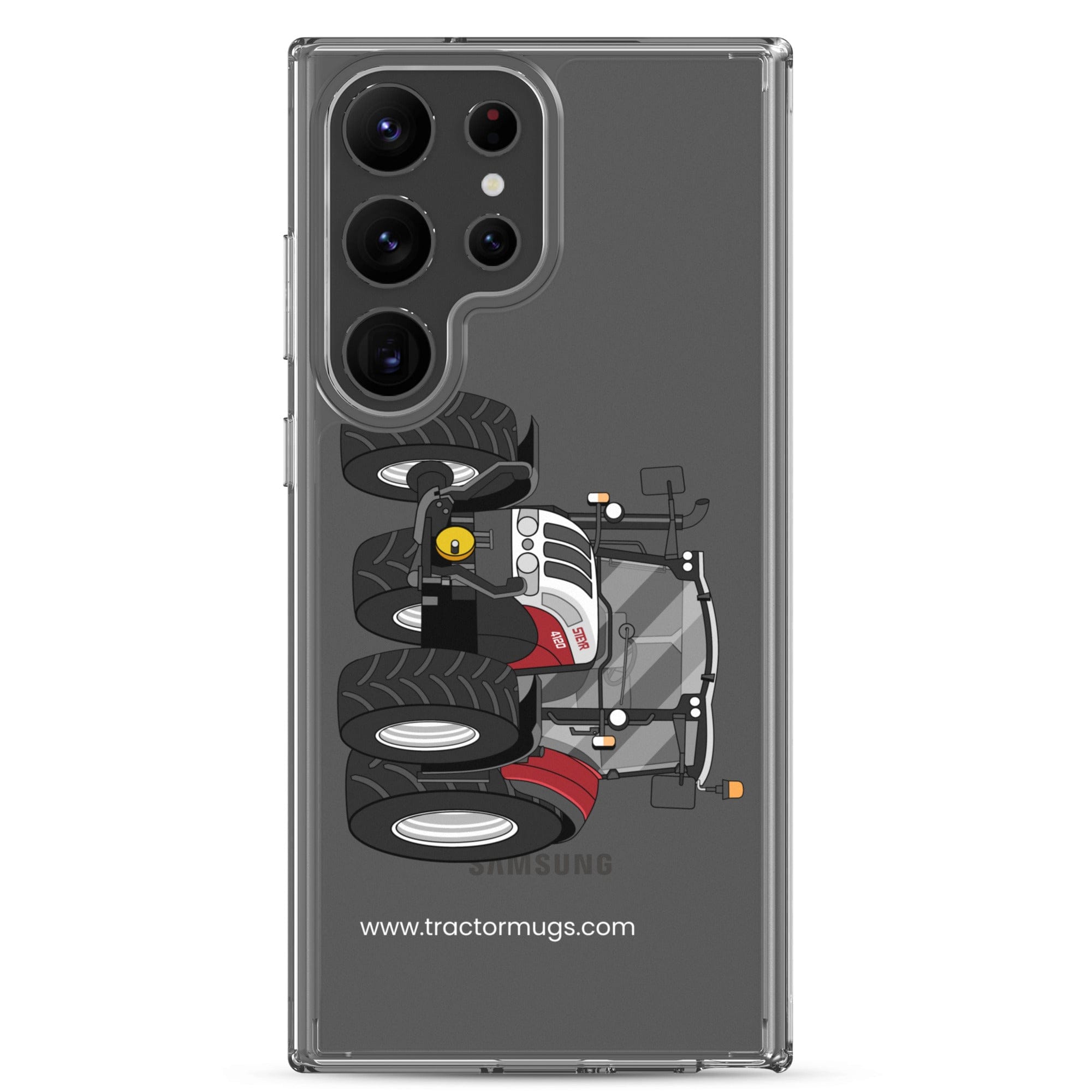 The Tractor Mugs Store Samsung Galaxy S23 Ultra Steyr 4120 Plus | Clear Case for Samsung® Quality Farmers Merch